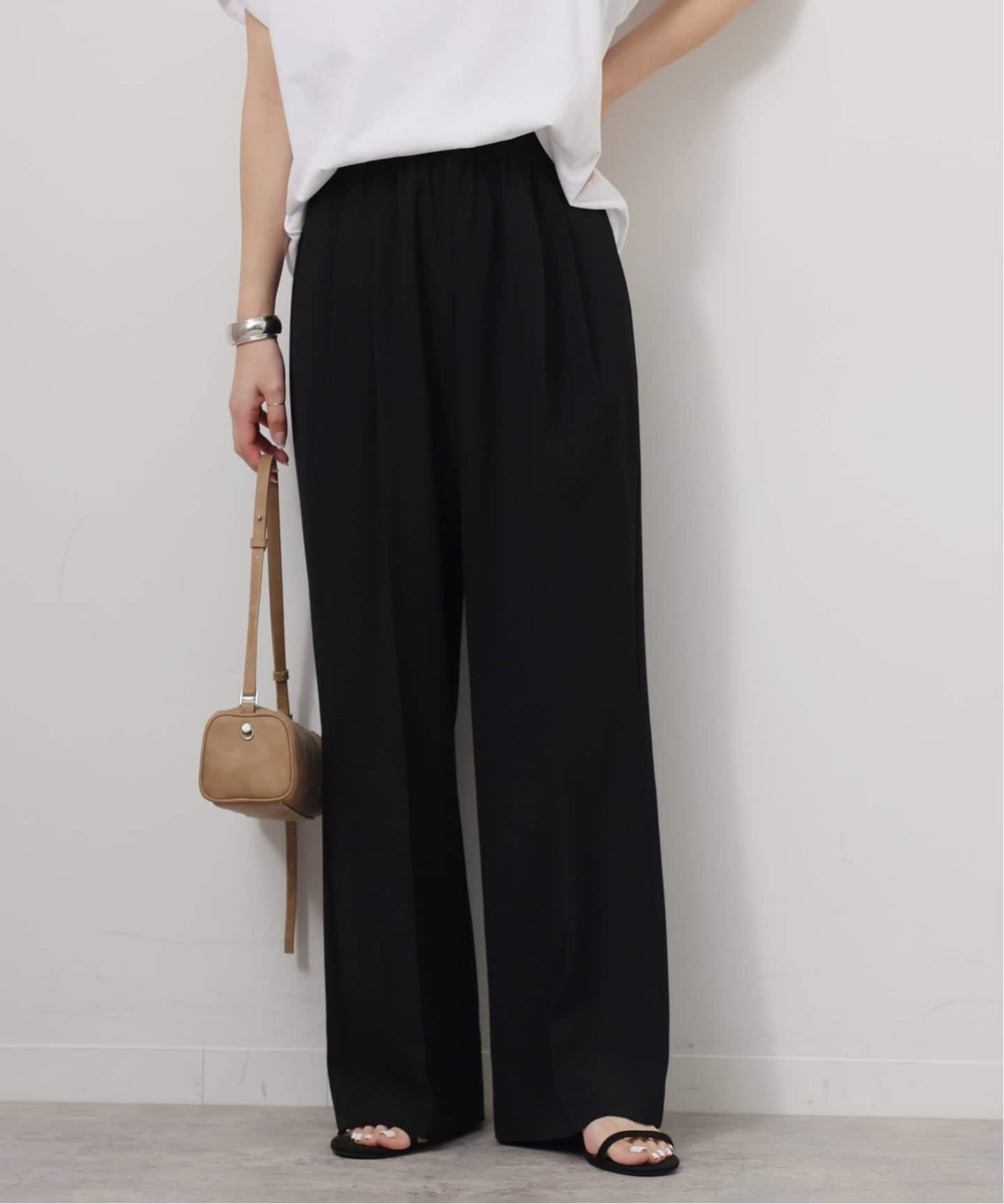 新品 JOURNAL STANDARD relume スムースフレアタックパンツ 追加/一部WEB限定/新色》スムースフレアタックパンツ（スラックス