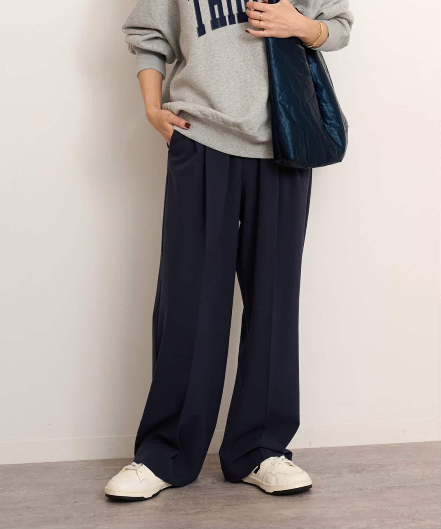新品 JOURNAL STANDARD relume スムースフレアタックパンツ 追加予約/一部WEB限定》［25AW新作/新色］スムースフレアタック