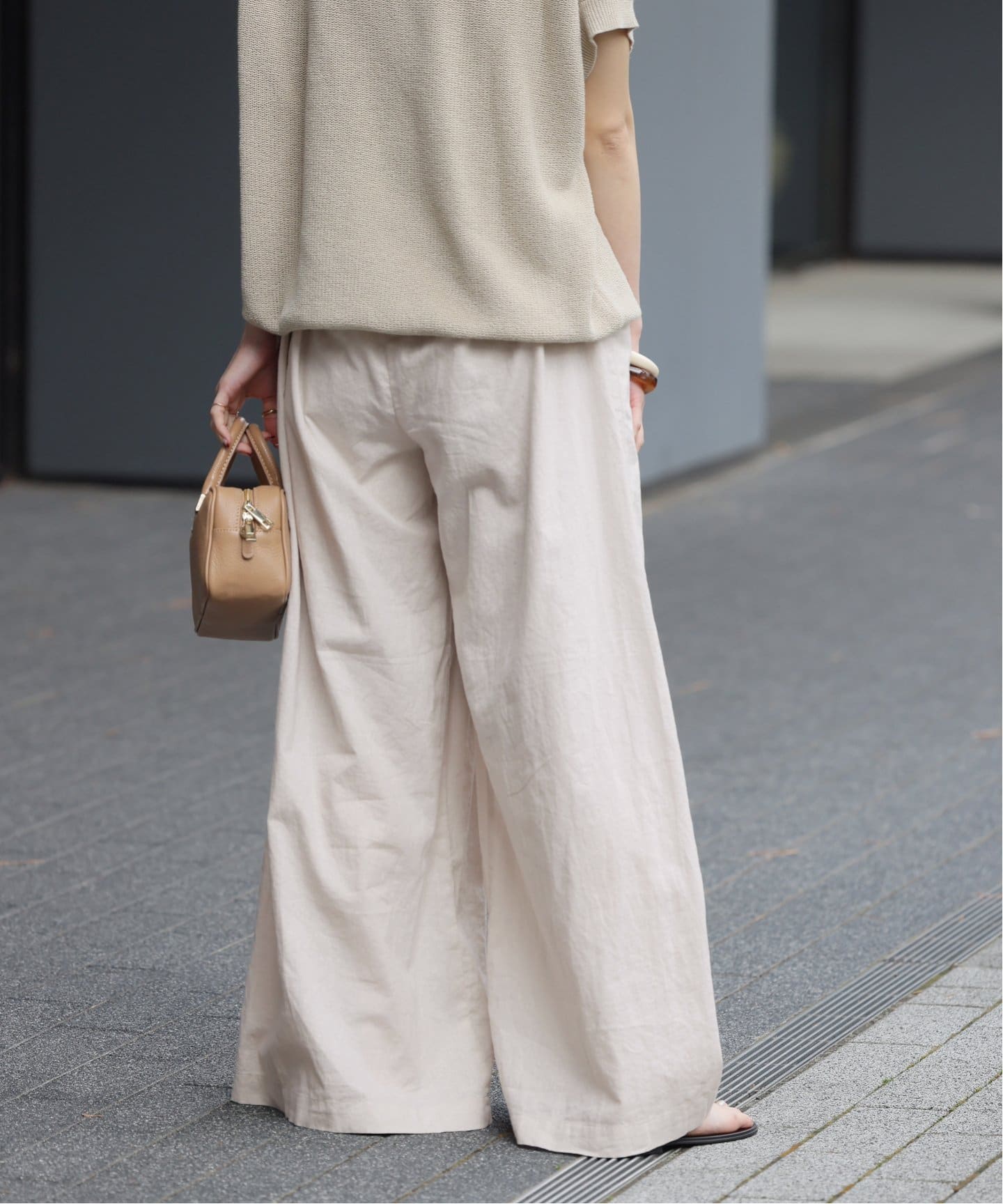 ジャーナルスタンダード　サロペット　キャミ　ワイド パンツ　リネン コットン　黒 1000617_6.jpg