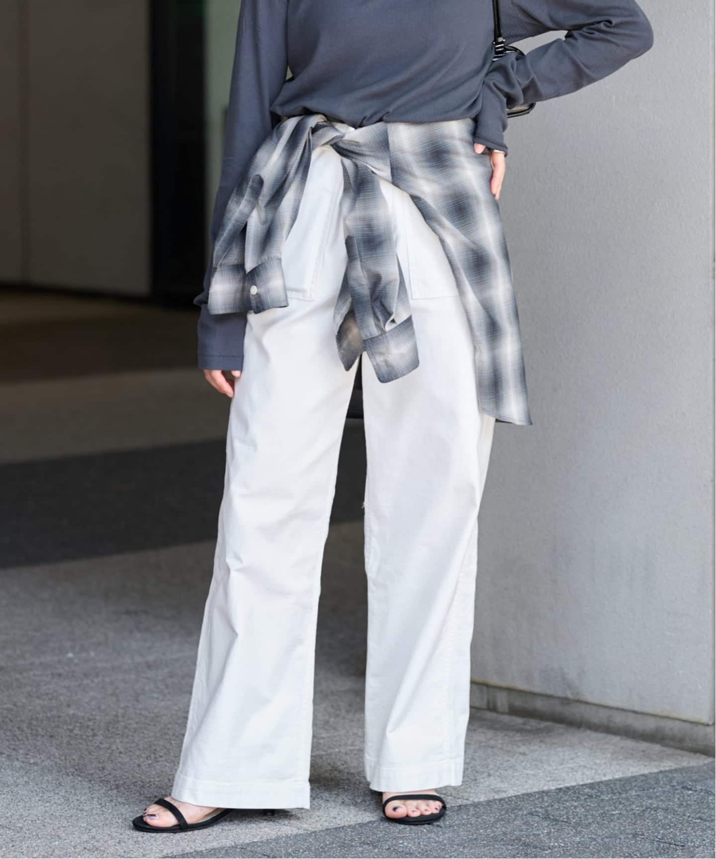 JOURNAL STANDARD relume ワイドベイカーパンツ38ホワイト ジャーナルスタンダード レリューム JOURNAL STANDARD relume