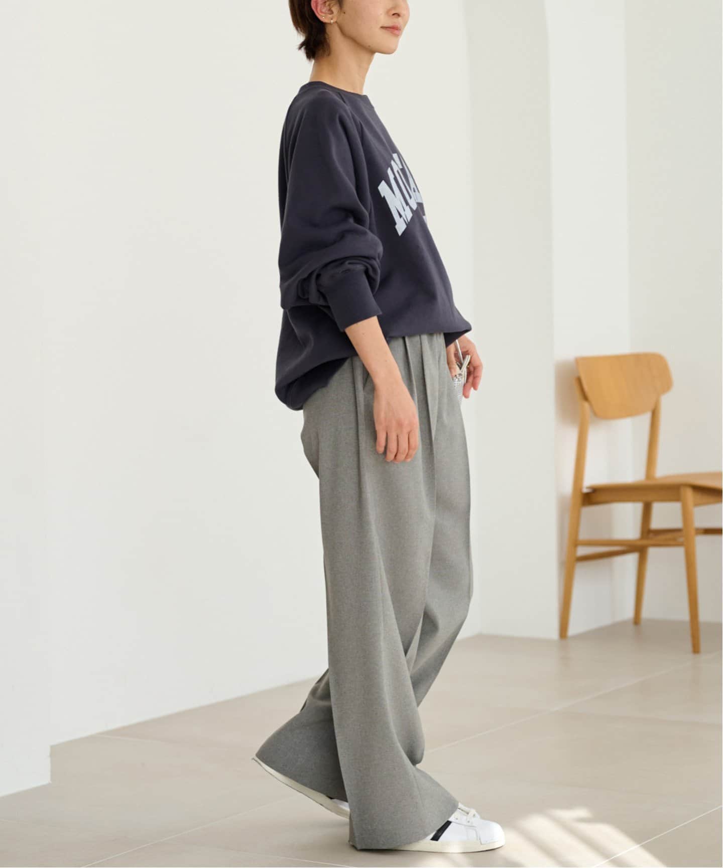 【超美品】JOURNAL STANDARD relume マットタックパンツ 追加》トロギャザータックパンツ（スラックス）｜JOURNAL