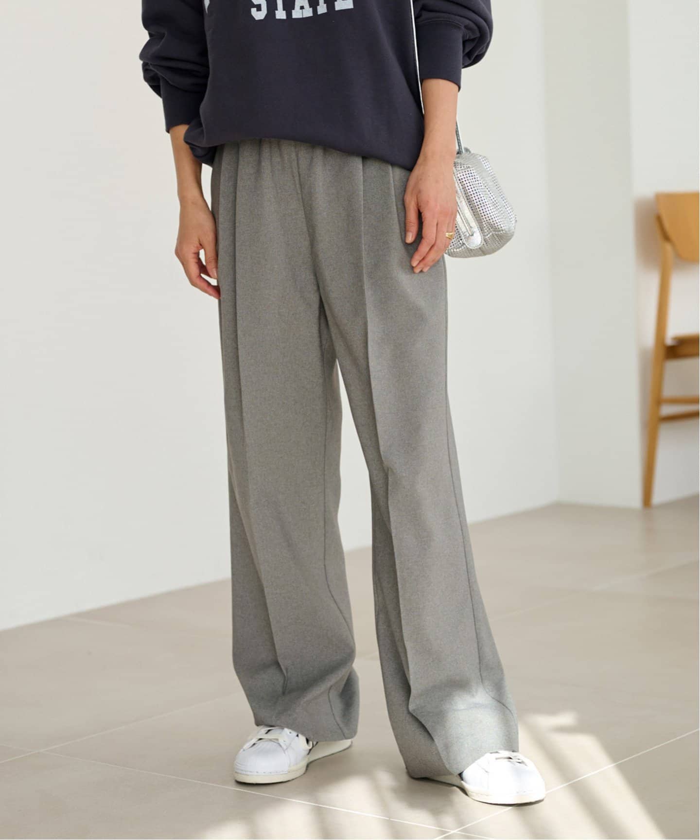 【超美品】JOURNAL STANDARD relume マットタックパンツ 追加7》マットウースフレアタックパンツ（スラックス）｜JOURNAL