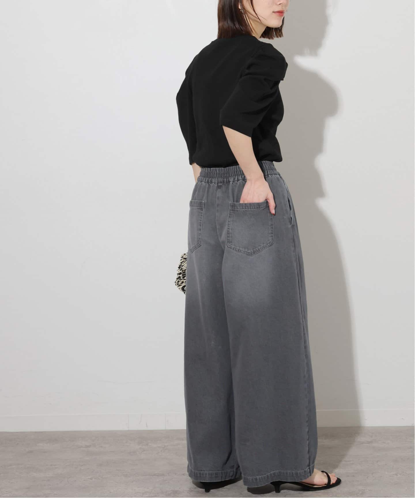 JOURNAL STANDARD relume C/R デニムワイドギャザー 追加》C/R デニムワイドギャザー（デニムパンツ・ジーンズ）｜JOURNAL