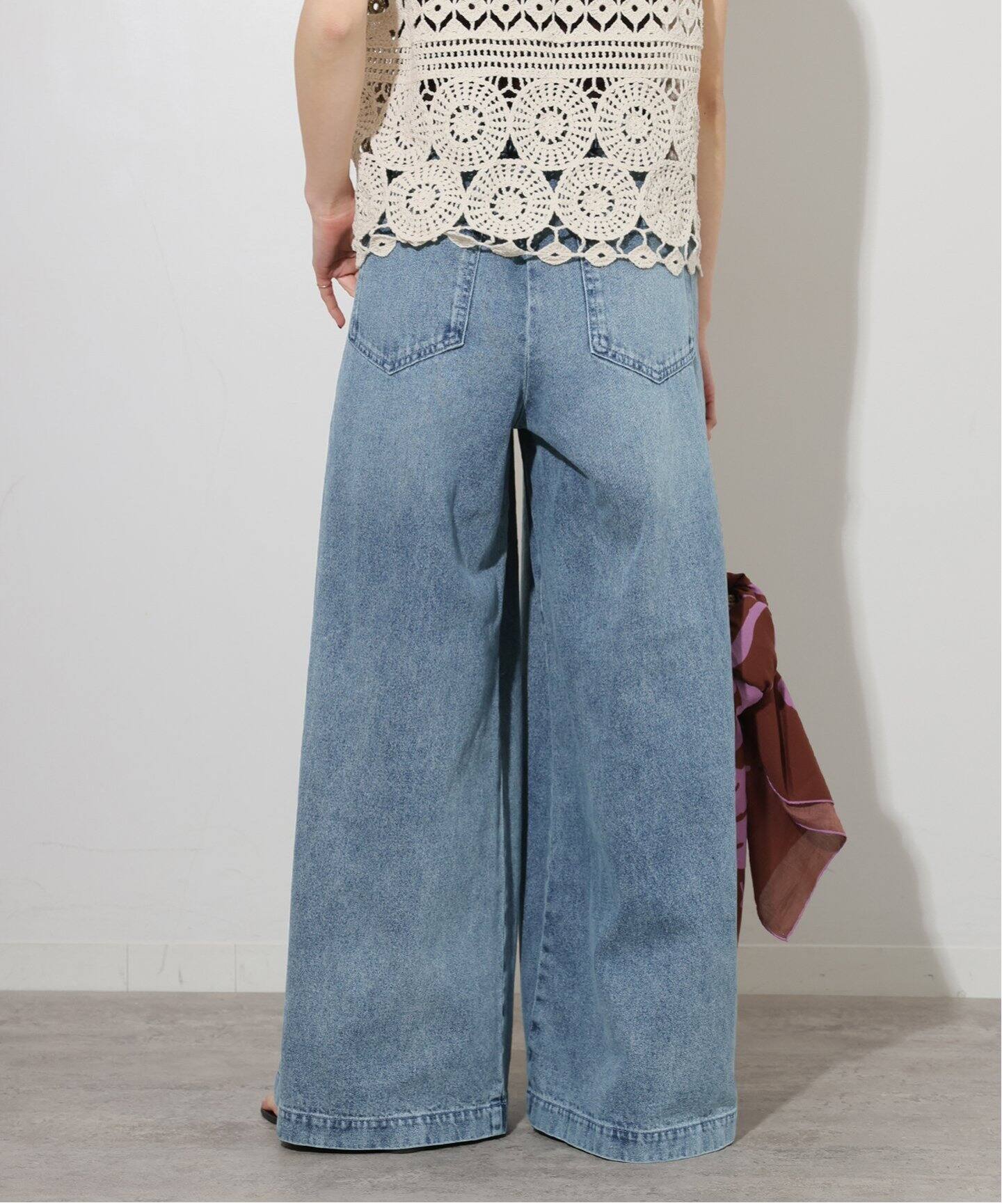 JOURNAL STANDARD relume C/R デニムワイドギャザー 追加》C/R デニムワイドギャザー（デニムパンツ・ジーンズ）｜JOURNAL