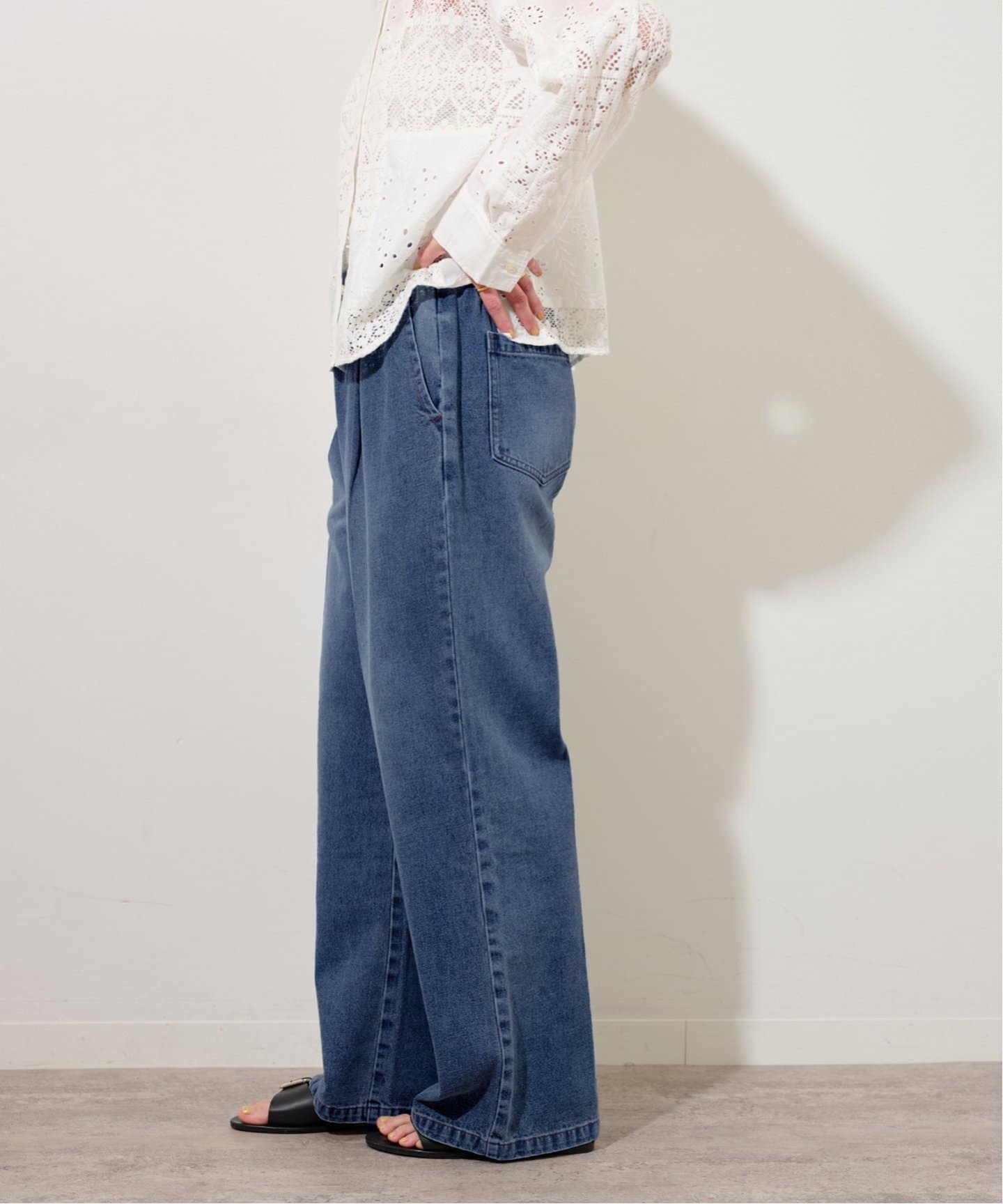 完売JOURNAL STANDARD relume 9oz C/Rデニムイージー 追加3》9oz C/R ジョイントデニムスカート（デニムスカート