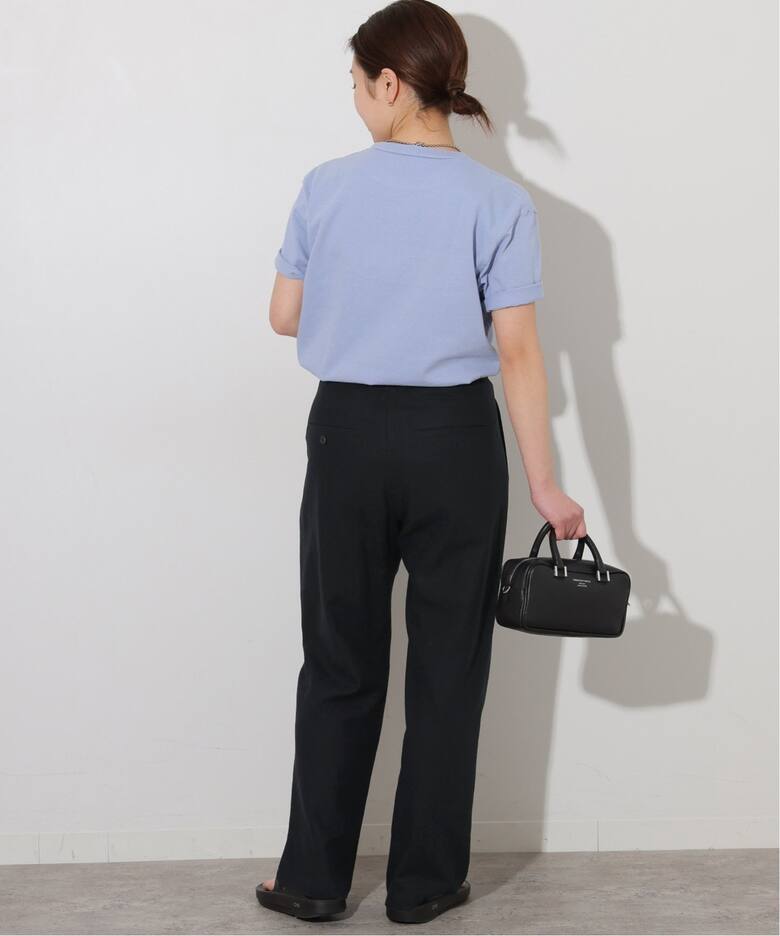 追加》リネンレーヨンタックストレートパンツ（スラックス）｜JOURNAL 