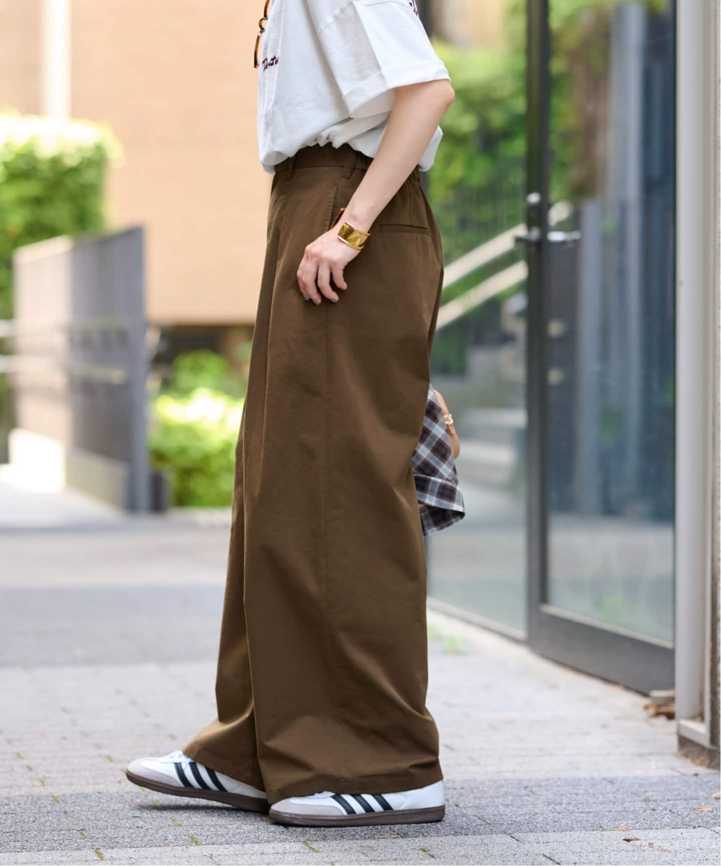 タグ付 ジャーナルスタンダードレリューム コットンチノタックカーブpt