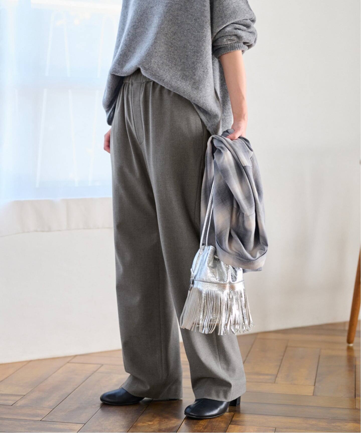 一部WEB限定追加3》サーモサキソニー裏起毛パンツ（スラックス