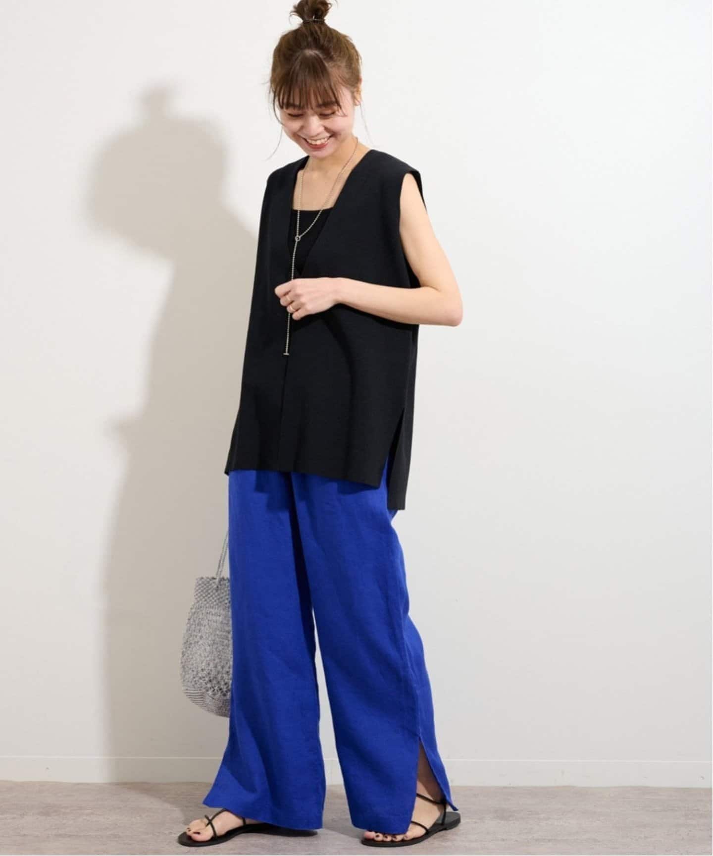 JOURNAL STANDARD relume 麻スリットイージーパンツ JOURNAL STANDARD relume｜《追加2》麻スリットイージーパンツ