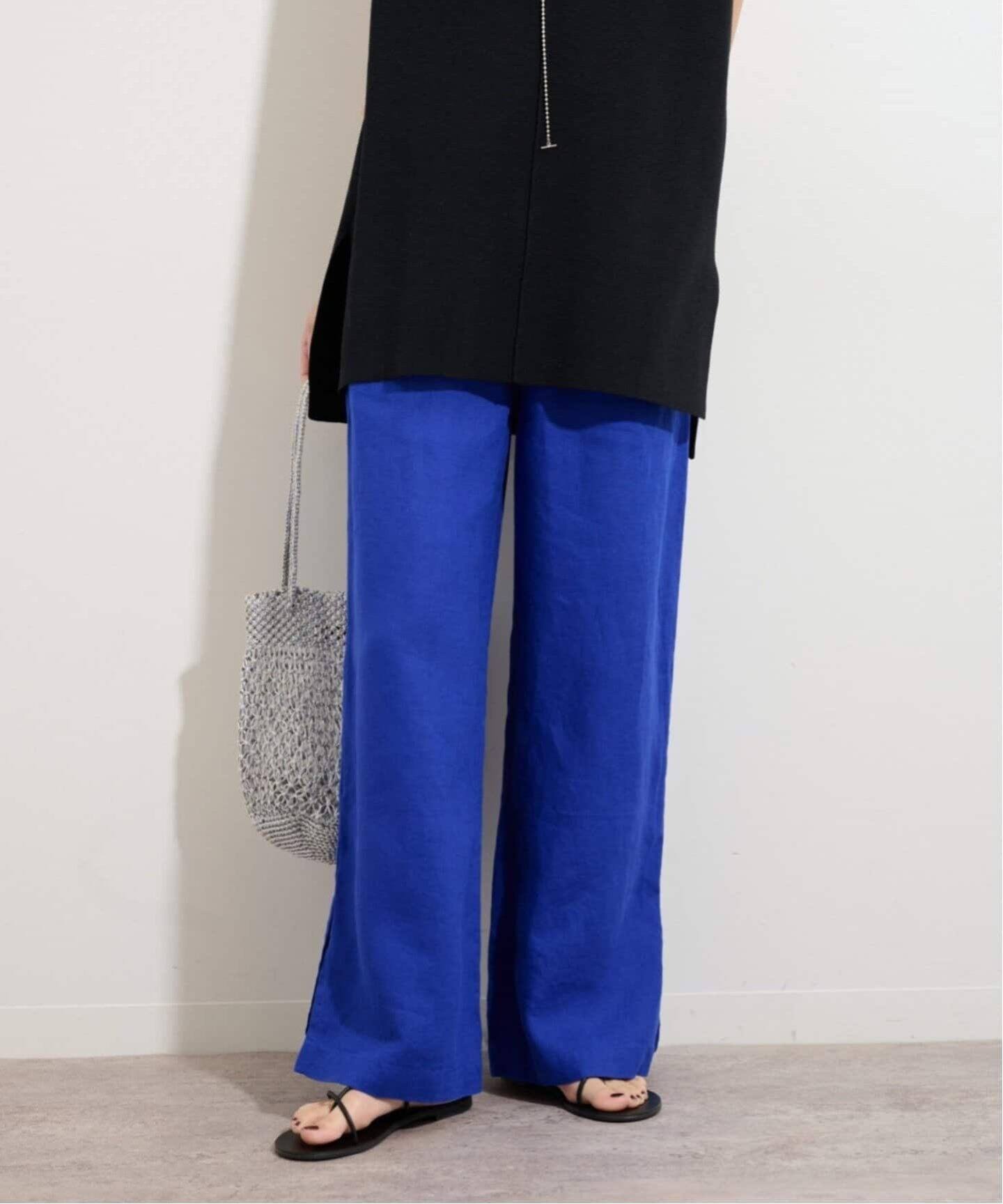 美品23SS ジャーナルスタンダード　リネンイージースラックスパンツ　ピンク 美品23SS ジャーナルスタンダード リネンイージースラックス