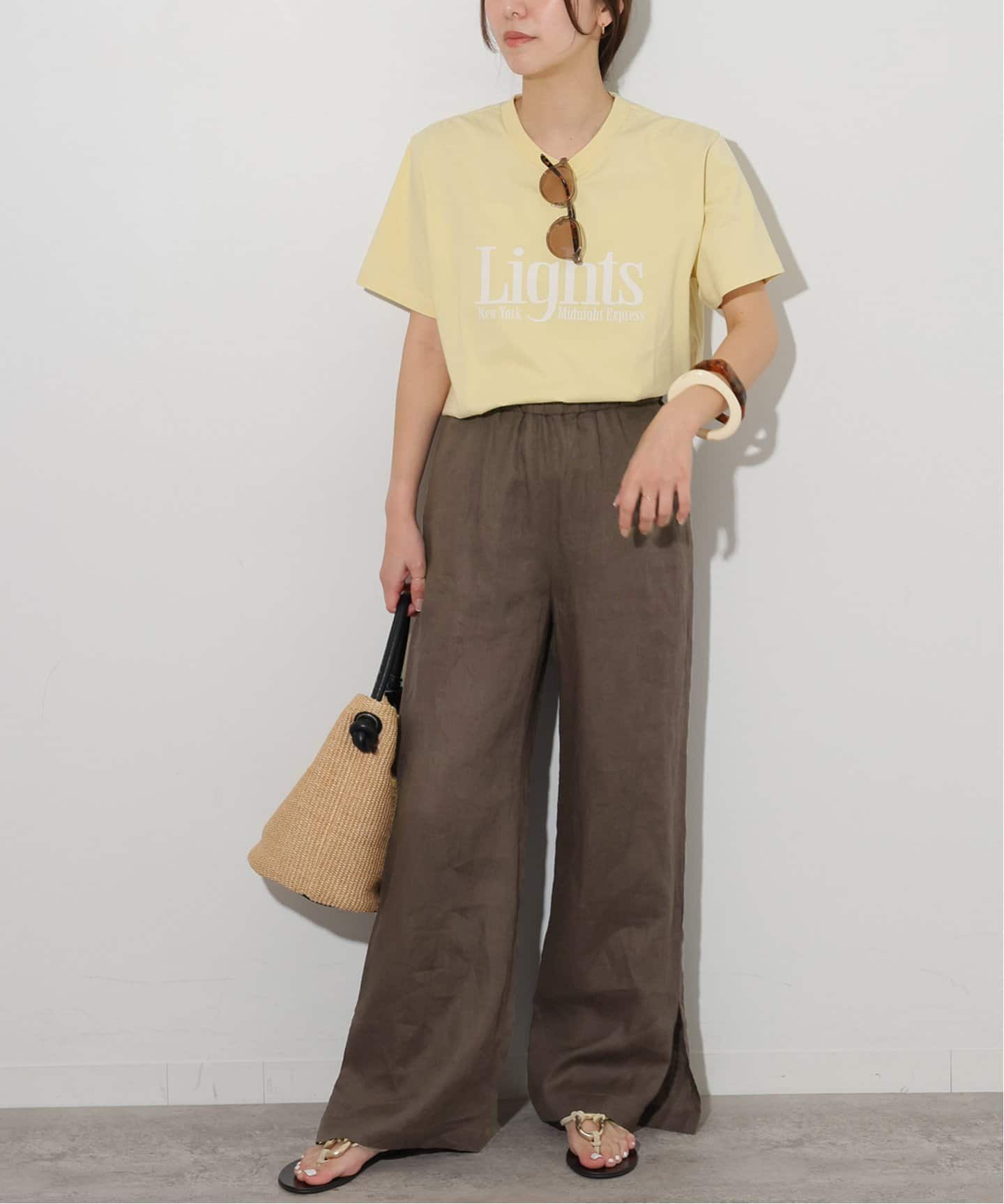 journal standard relume 麻スリットイージーパンツベージュ 追加2》麻スリットイージーパンツ（その他パンツ）｜JOURNAL