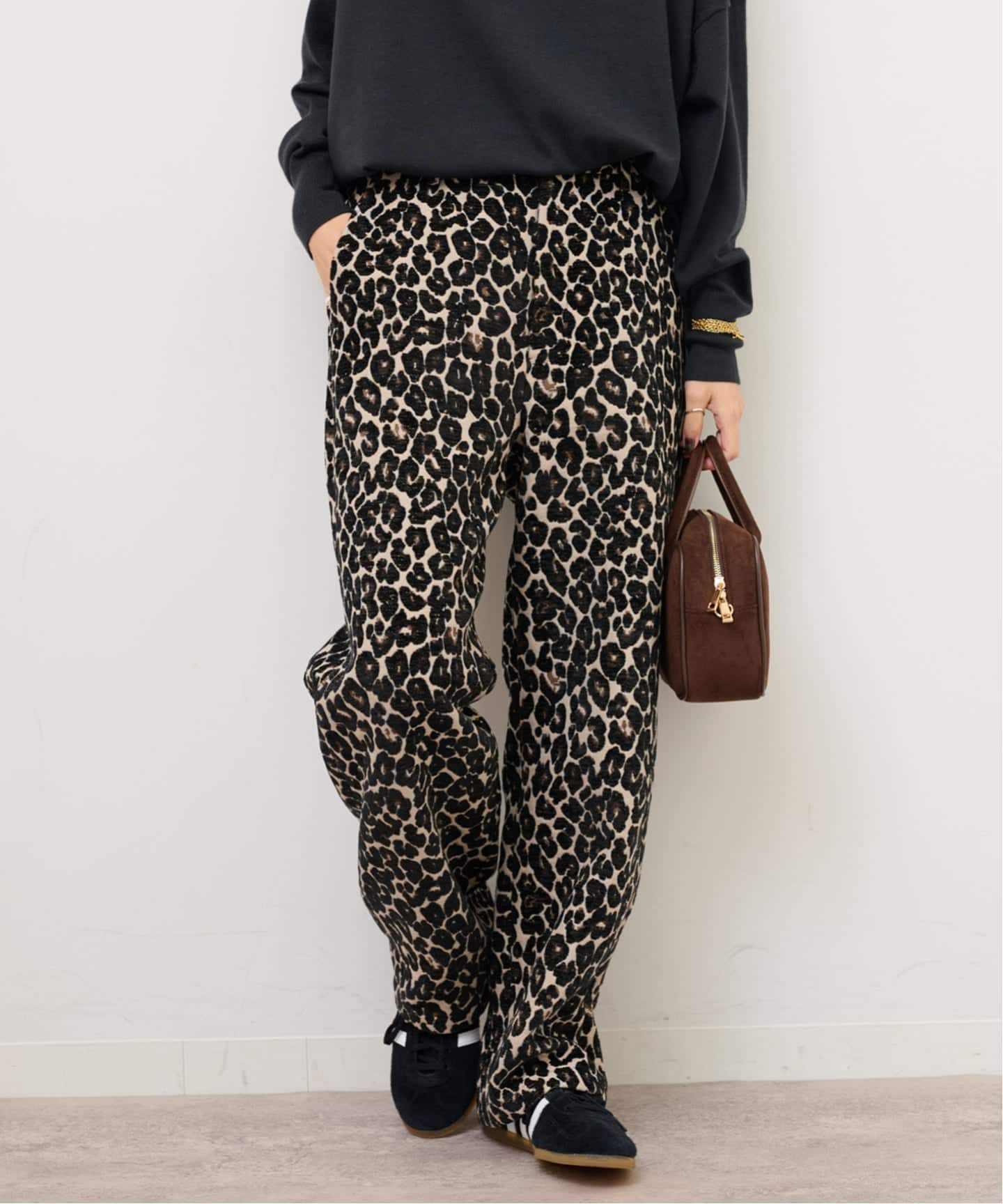 WEB限定追加》レオパードジャガードパンツ（その他パンツ）｜JOURNAL
