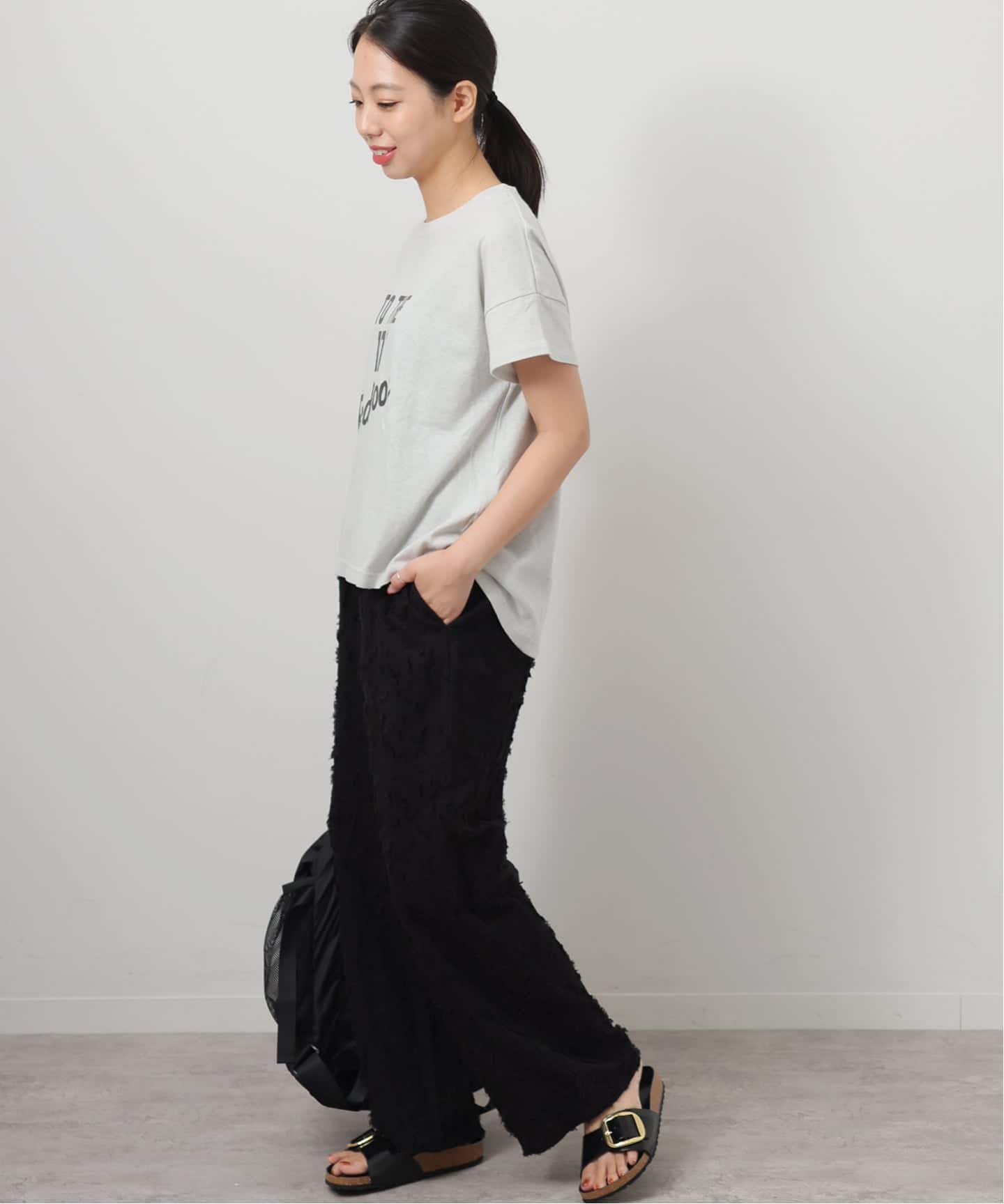 カットジャガードパンツ 黒 ジャーナルスタンダード　完売品 カットジャガードパンツ（その他パンツ）｜JOURNAL STANDARD relume