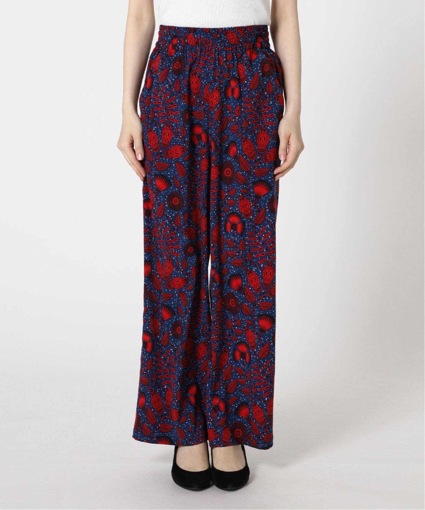 WEB限定追加4》アフリカンフラワープリントパンツ（その他パンツ