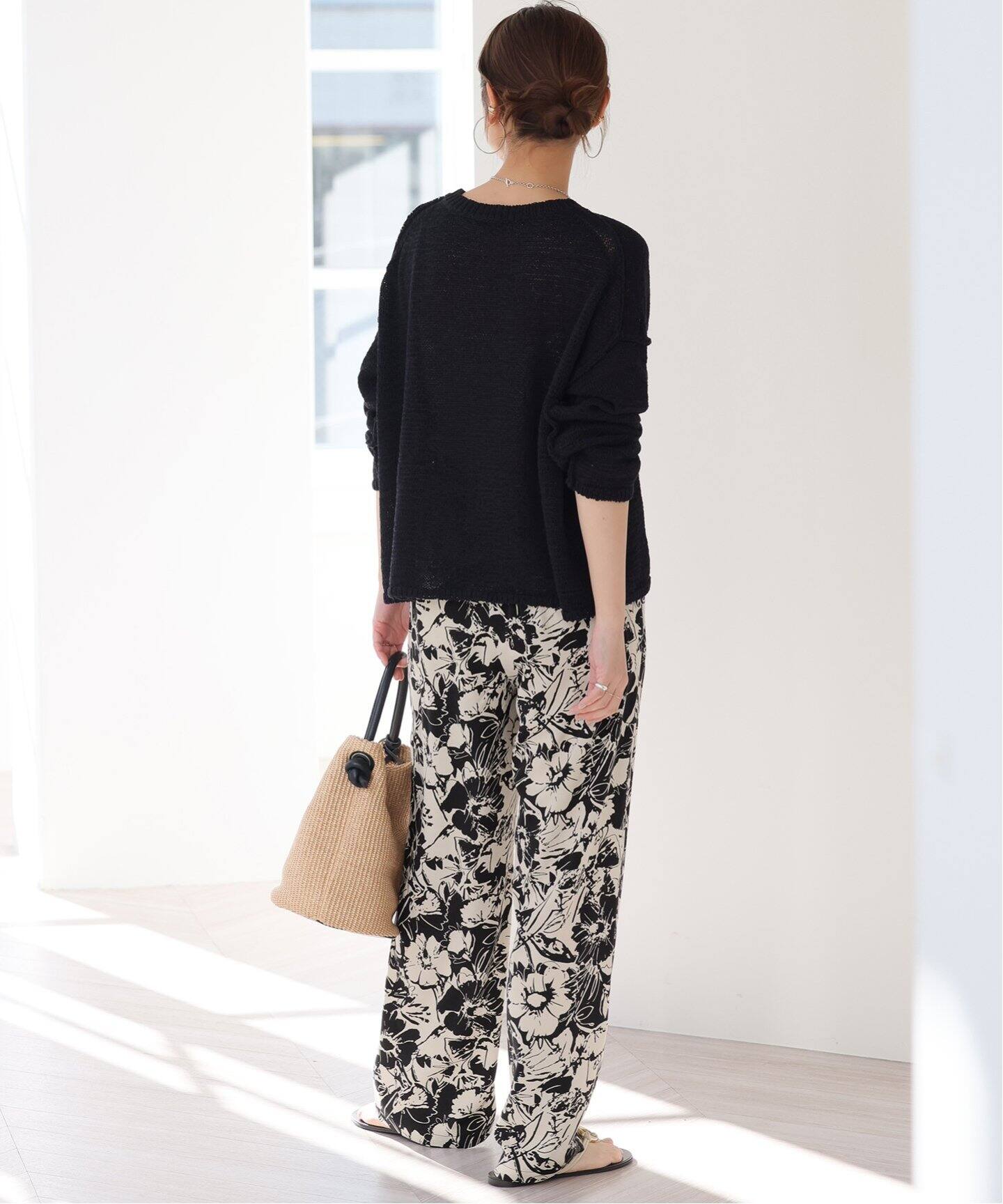 WEB限定追加4》コントラストフラワープリントパンツ（その他パンツ