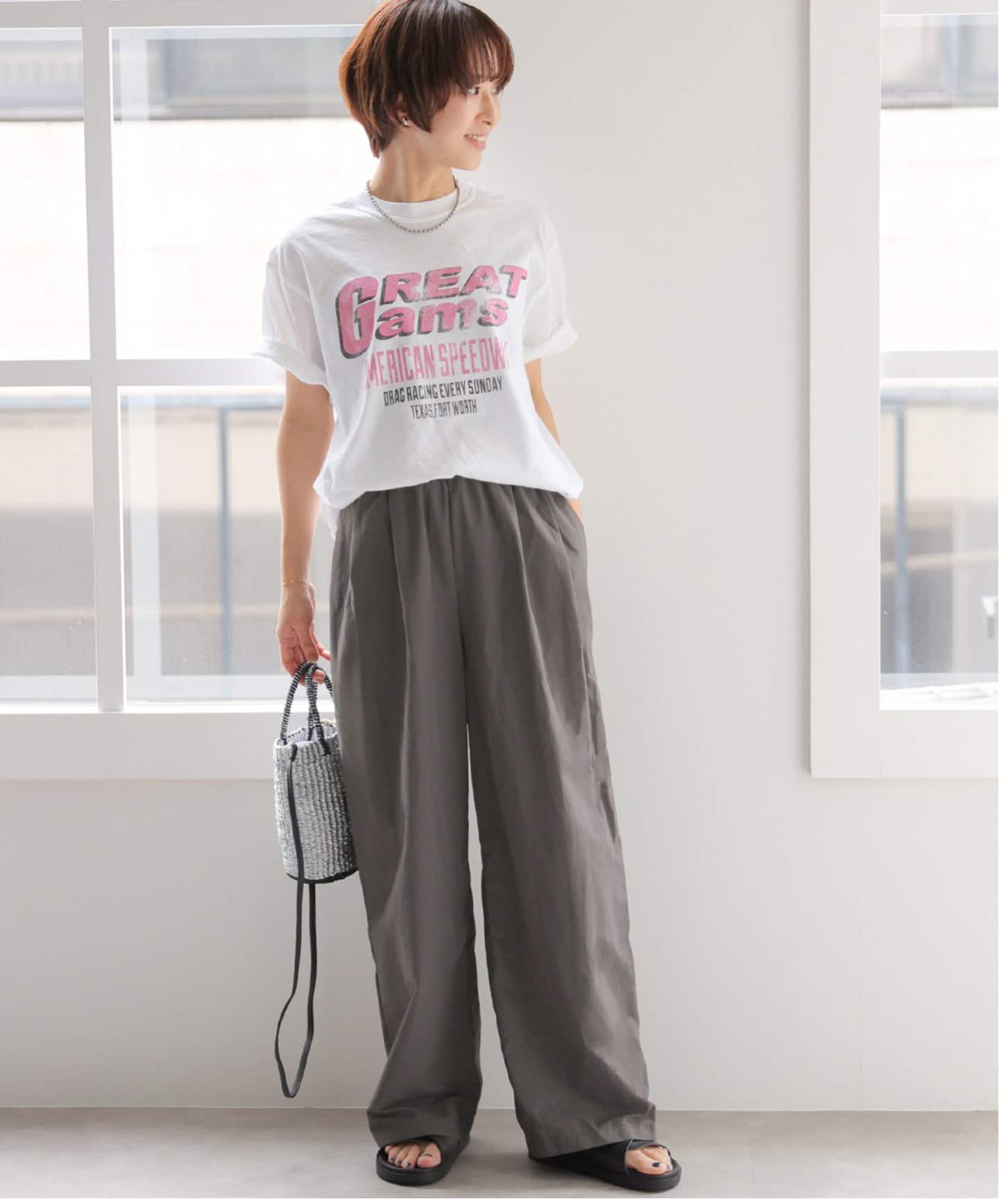 MULTI FUNC+】撥水 / UVカット / 接触冷感 / ナイロンギャザーパンツ