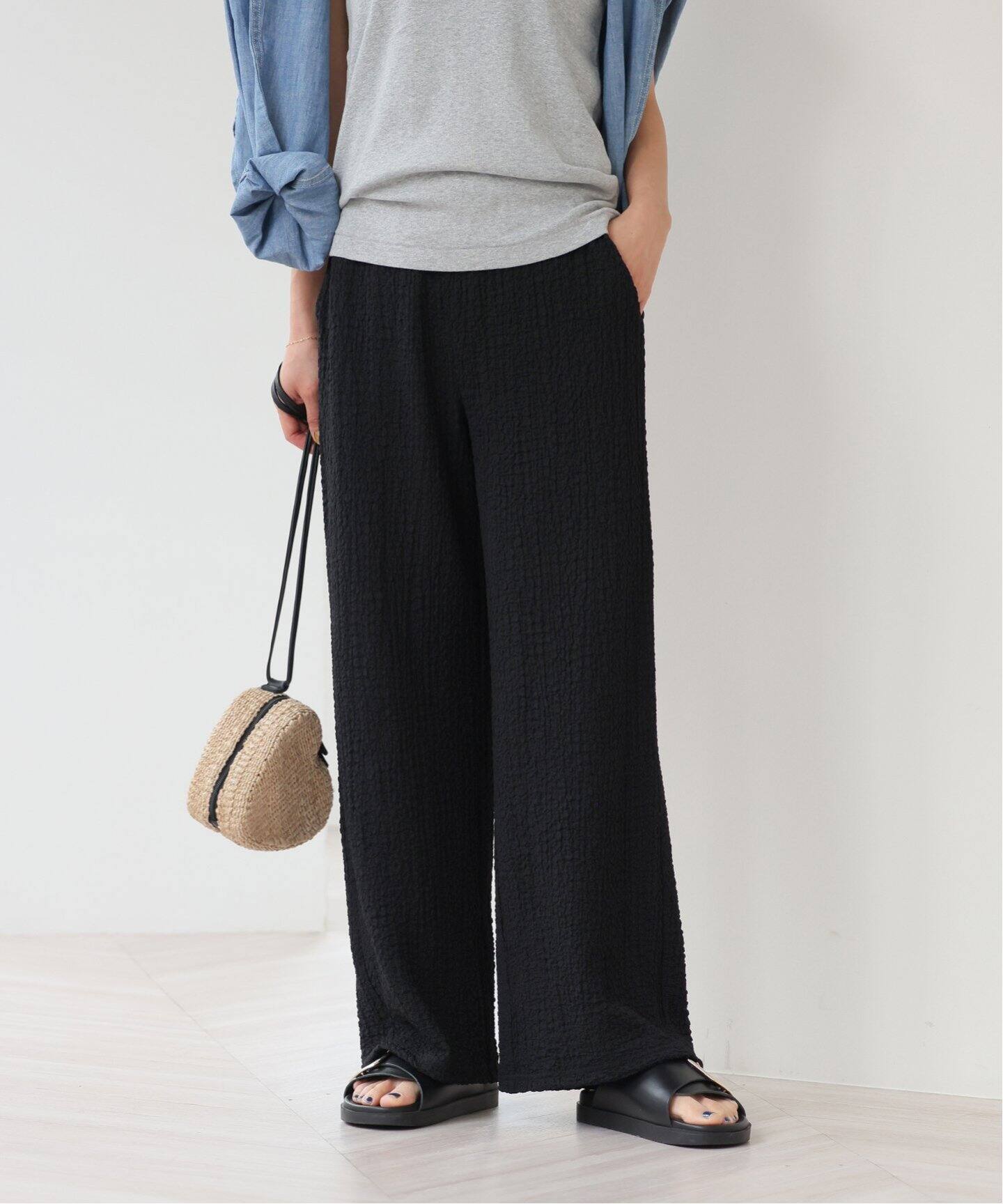 新品　ジャーナルスタンダード relume ARLES WOOL　お洒落なワイドパンツ　M　定12000 ジャーナルスタンダードレリューム JOURNAL STANDARD relume arles