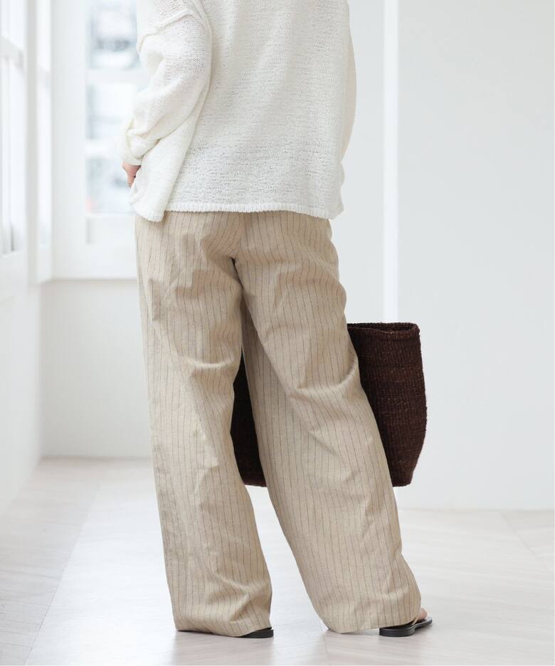 リネンコットンイージーパンツストライプ（その他パンツ）｜JOURNAL  