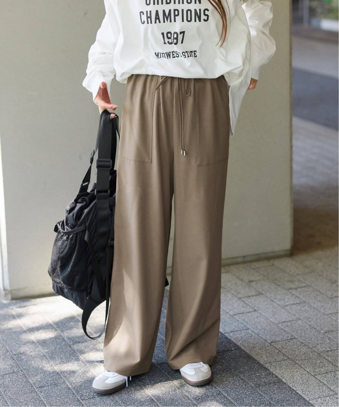 追加 / 新色》フィルムストライプイージーパンツ（その他パンツ
