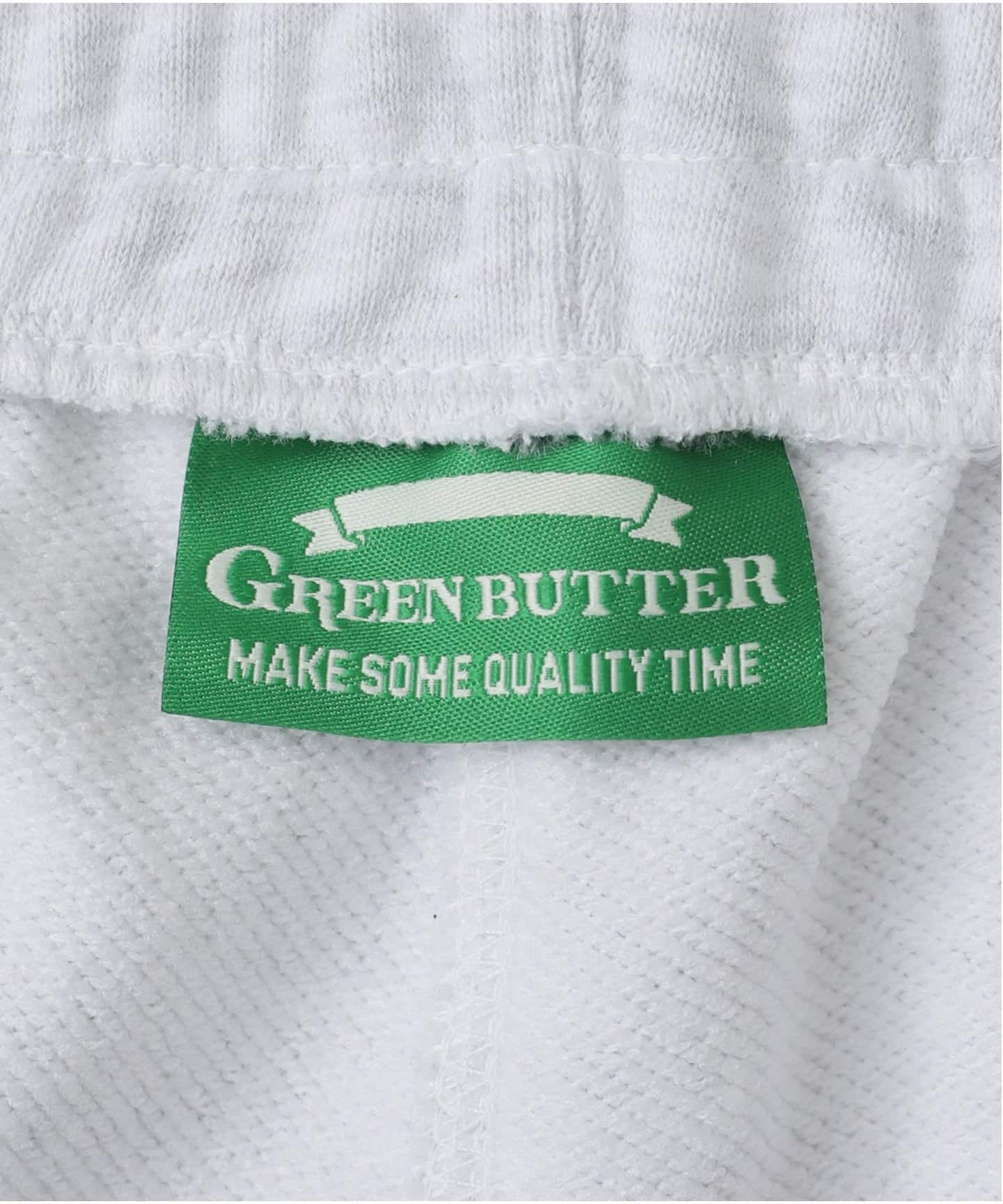 ●GREEN BUTTER●NO.8 Applique スウェットショートパンツ ○GREEN BUTTER○NO.8 Applique スウェットショートパンツ