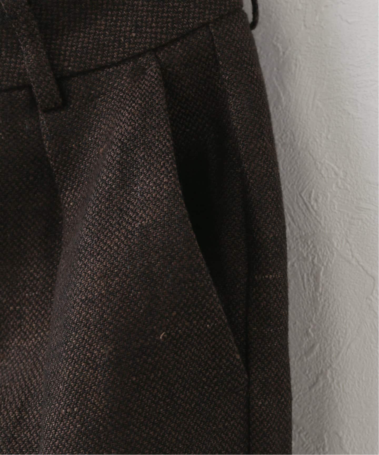 パンツ TODAYFUL Tuck Linen Trousers 38 TOFAYFUL Tuck Linen Trousers
