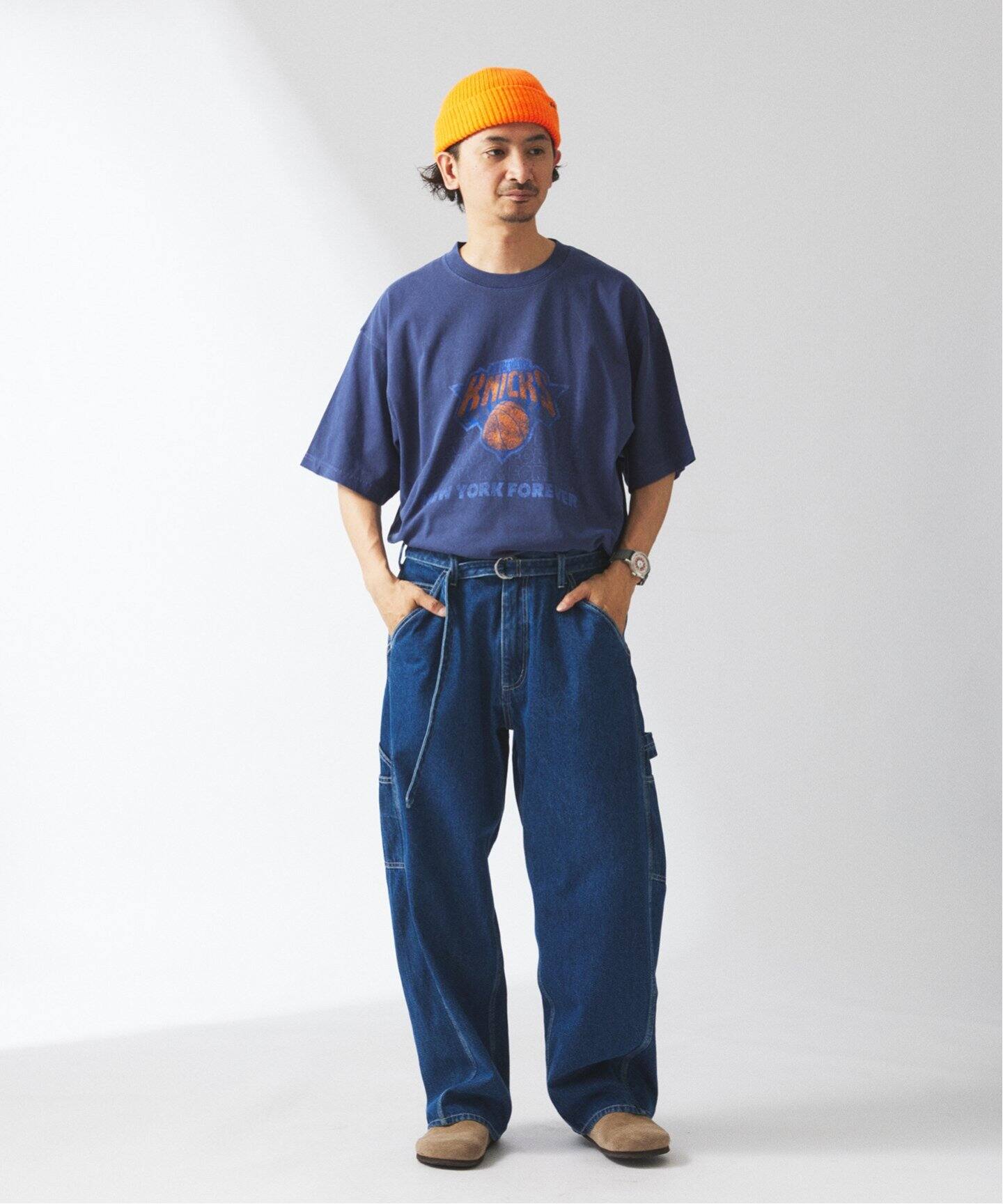10オンス ”AMPLE” ペインター ベルテッド デニム（デニムパンツ