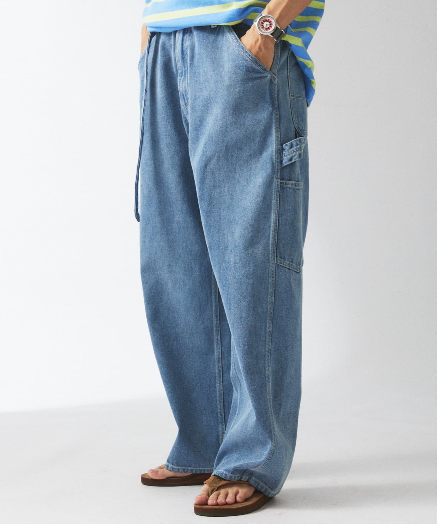 10オンス ”AMPLE” ペインター ベルテッド デニム（デニムパンツ