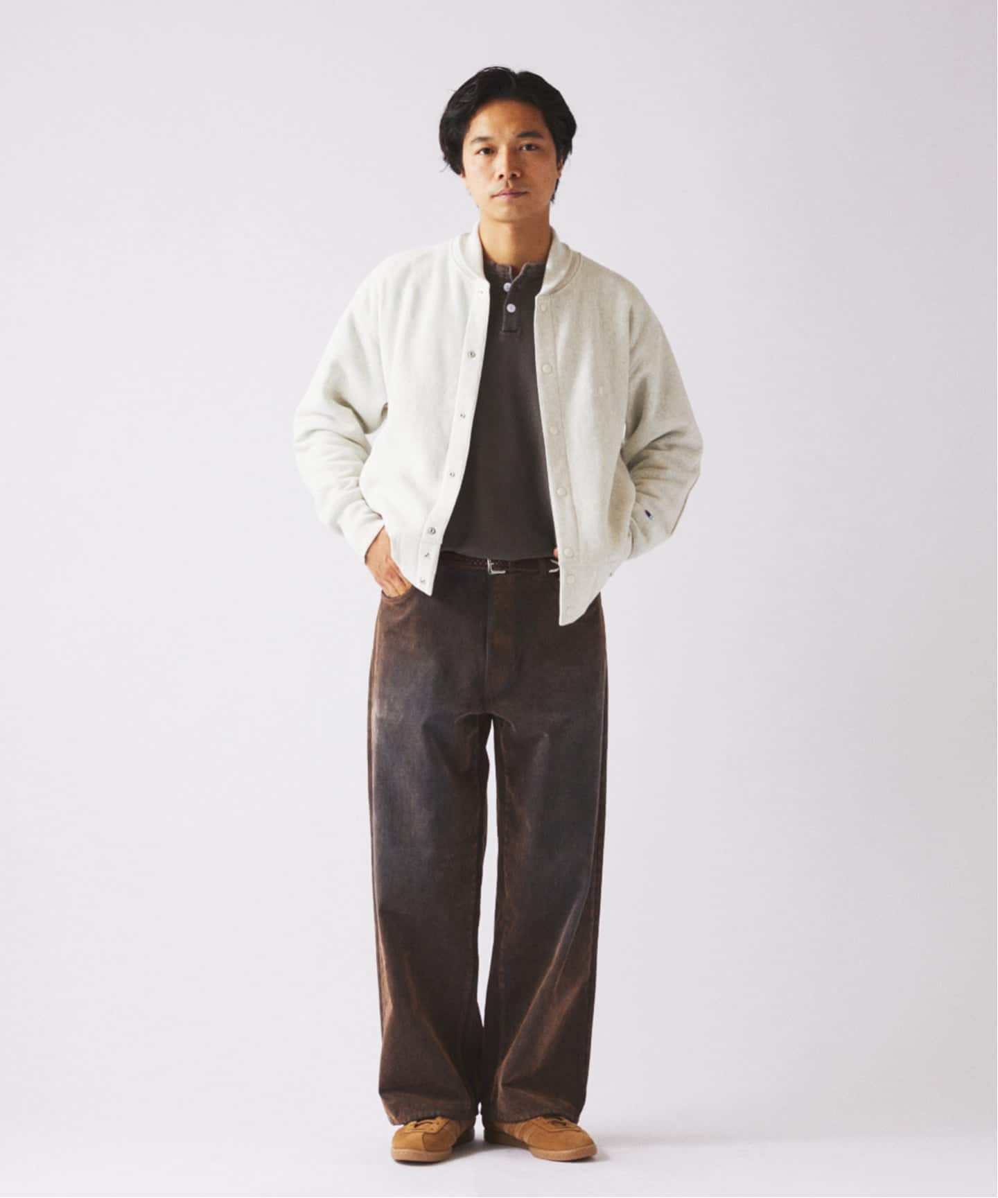 ジャーナルスタンダード レリューム（JOURNAL STANDARD relume）/フロッキー プリント ワイド デニム 5ポケット フロッキー プリント ワイド デニム 5ポケット（デニムパンツ