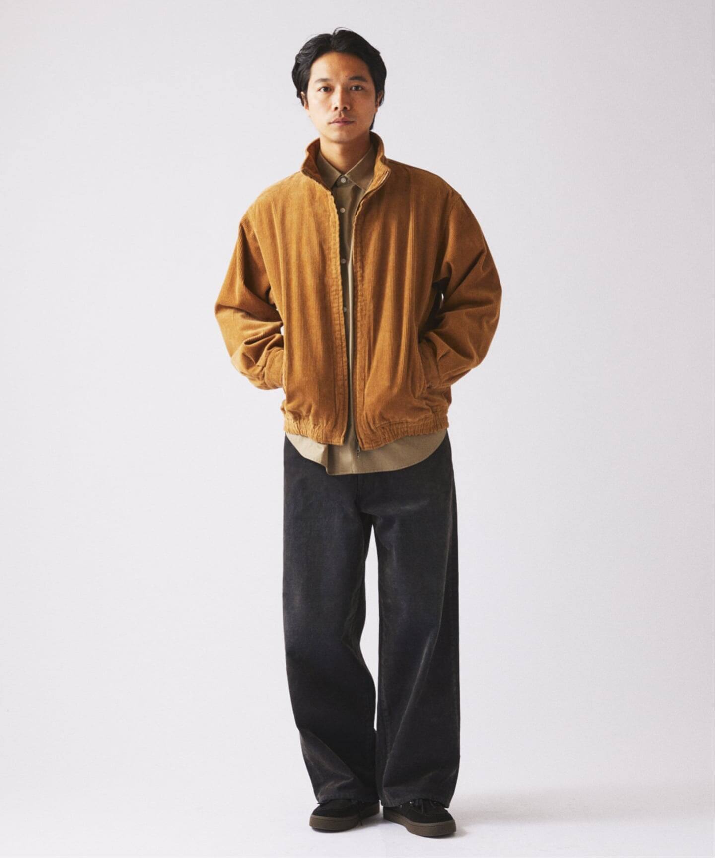 フロッキー プリント ワイド デニム 5ポケット（デニムパンツ