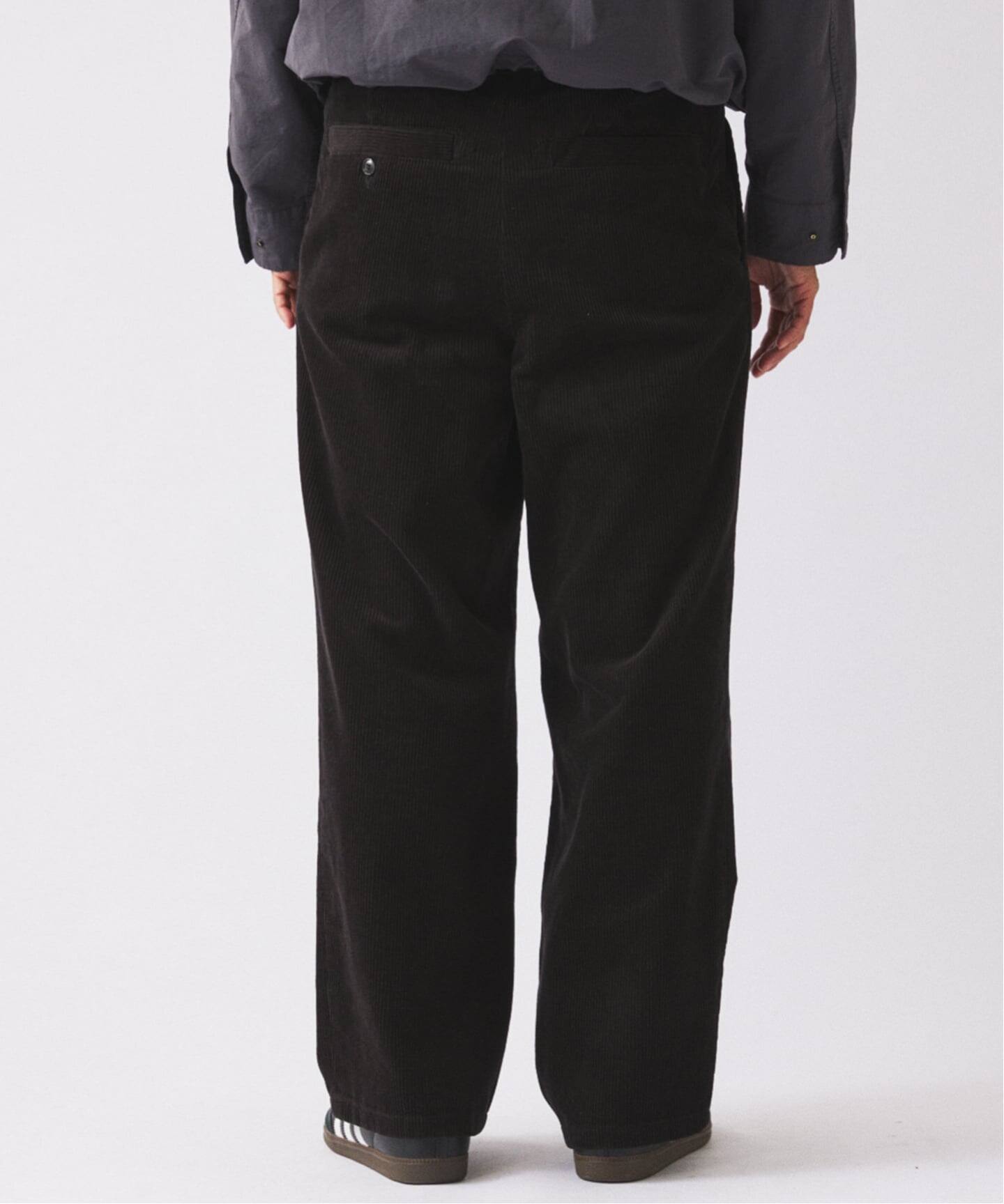 ブラックコーデュロイ スラックス 30 コーデュロイ 2タック スラックス（スラックス）｜JOURNAL