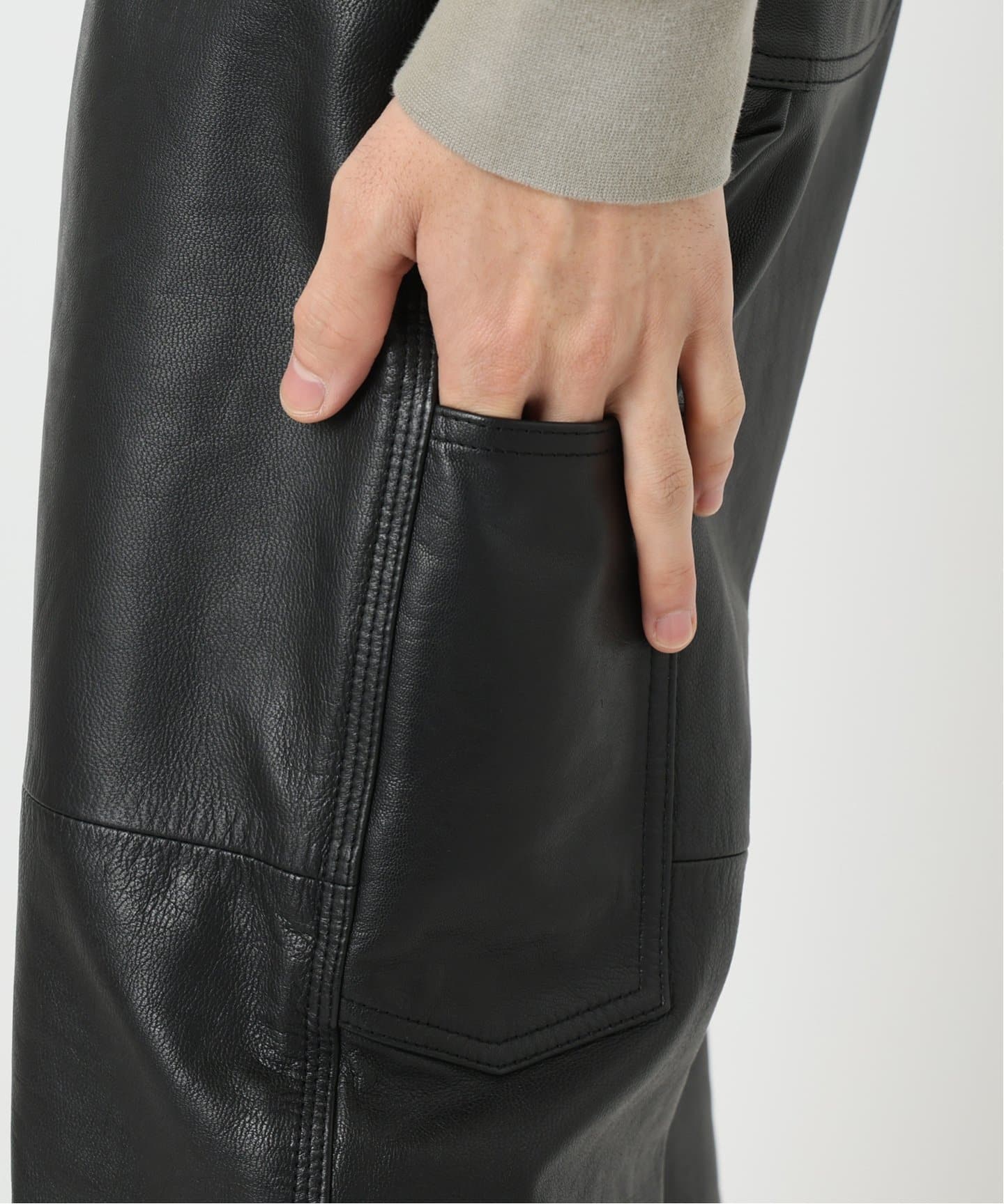 SKOOKUM / スクーカム 別注 ゴートレザー ペインターパンツ