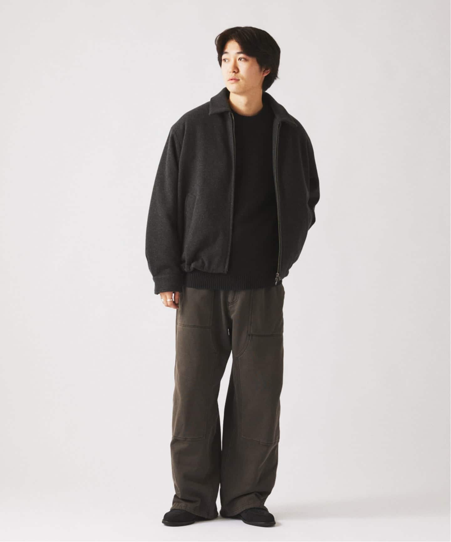 ループスウェット ダブルニー イージーパンツ（スウェットパンツ