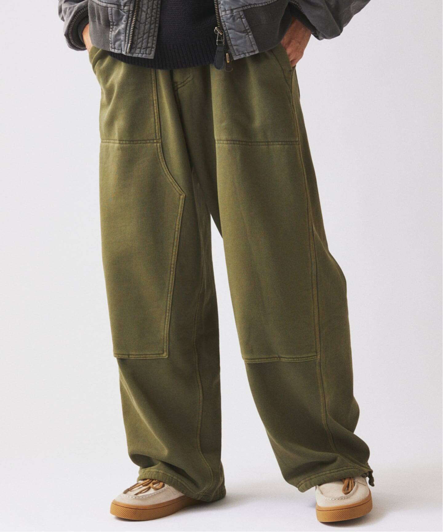 ループスウェット ダブルニー イージーパンツ（スウェットパンツ