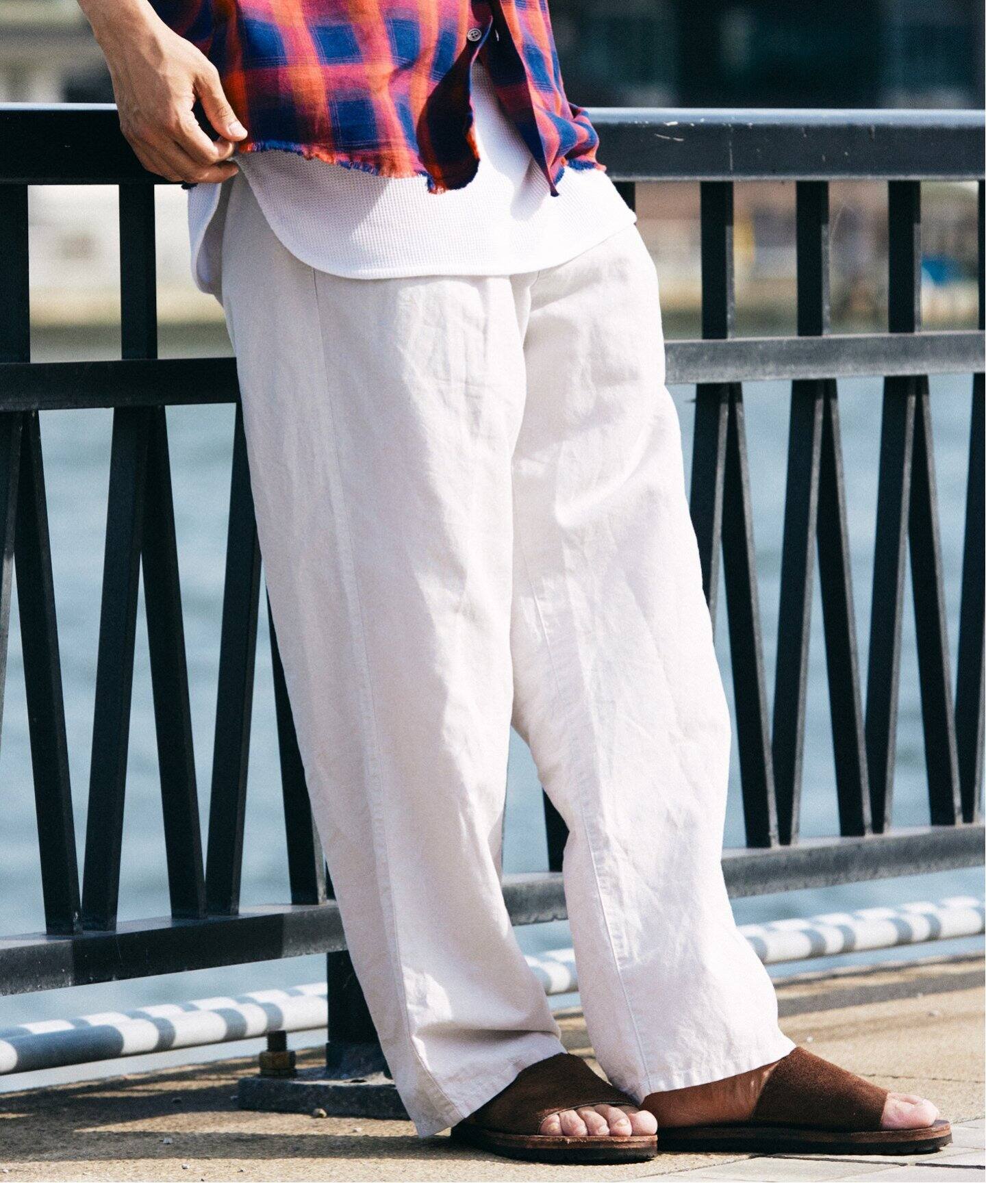 ジャーナルスタンダード レリューム（JOURNAL STANDARD relume）/ヨーロピアンフラックス ガーメントダイ スクエアイージーパンツ ヨーロピアンフラックス ガーメントダイ スクエアイージーパンツ