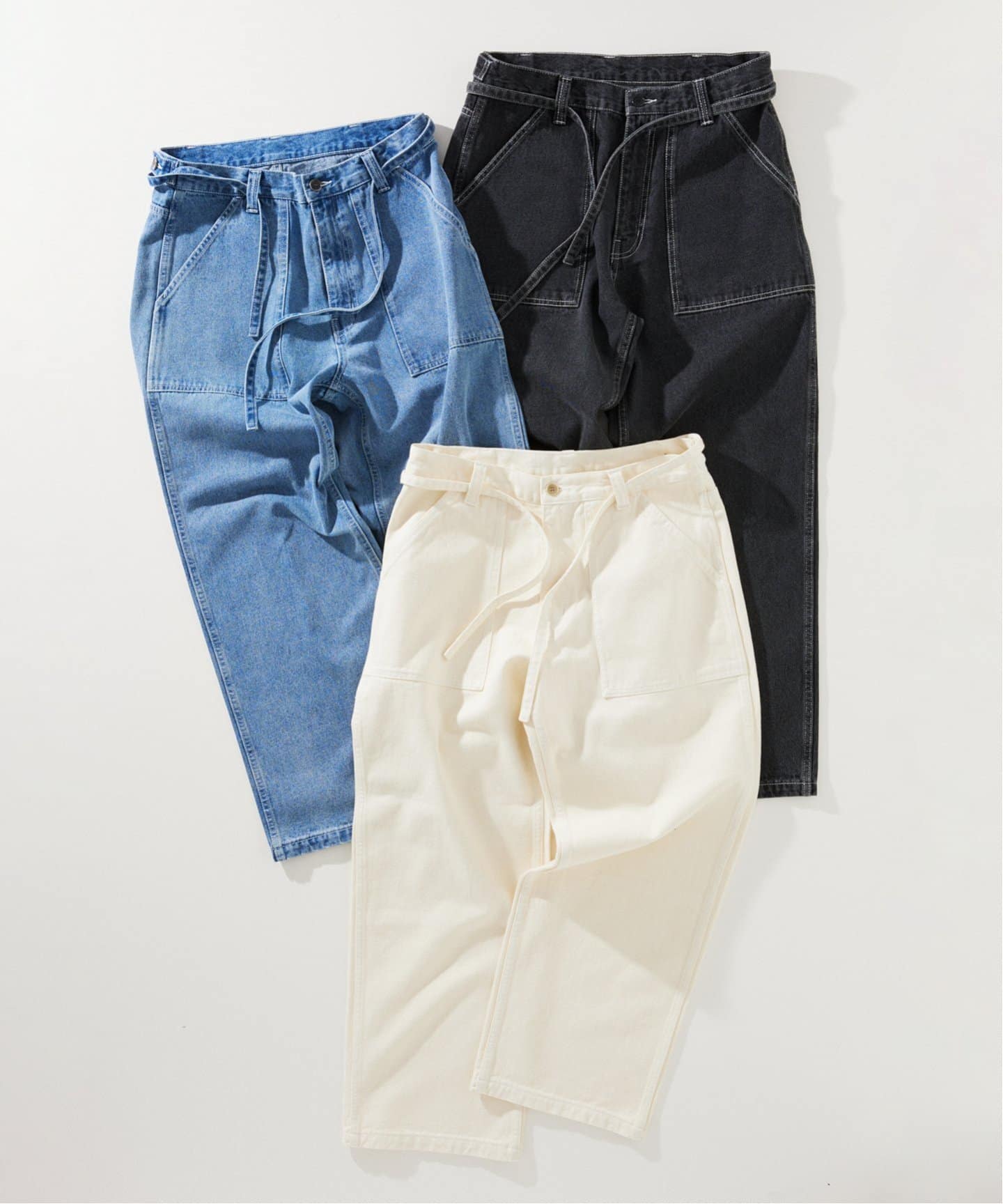 12オンス コンビステッチ デニム ベイカーパンツ（デニムパンツ