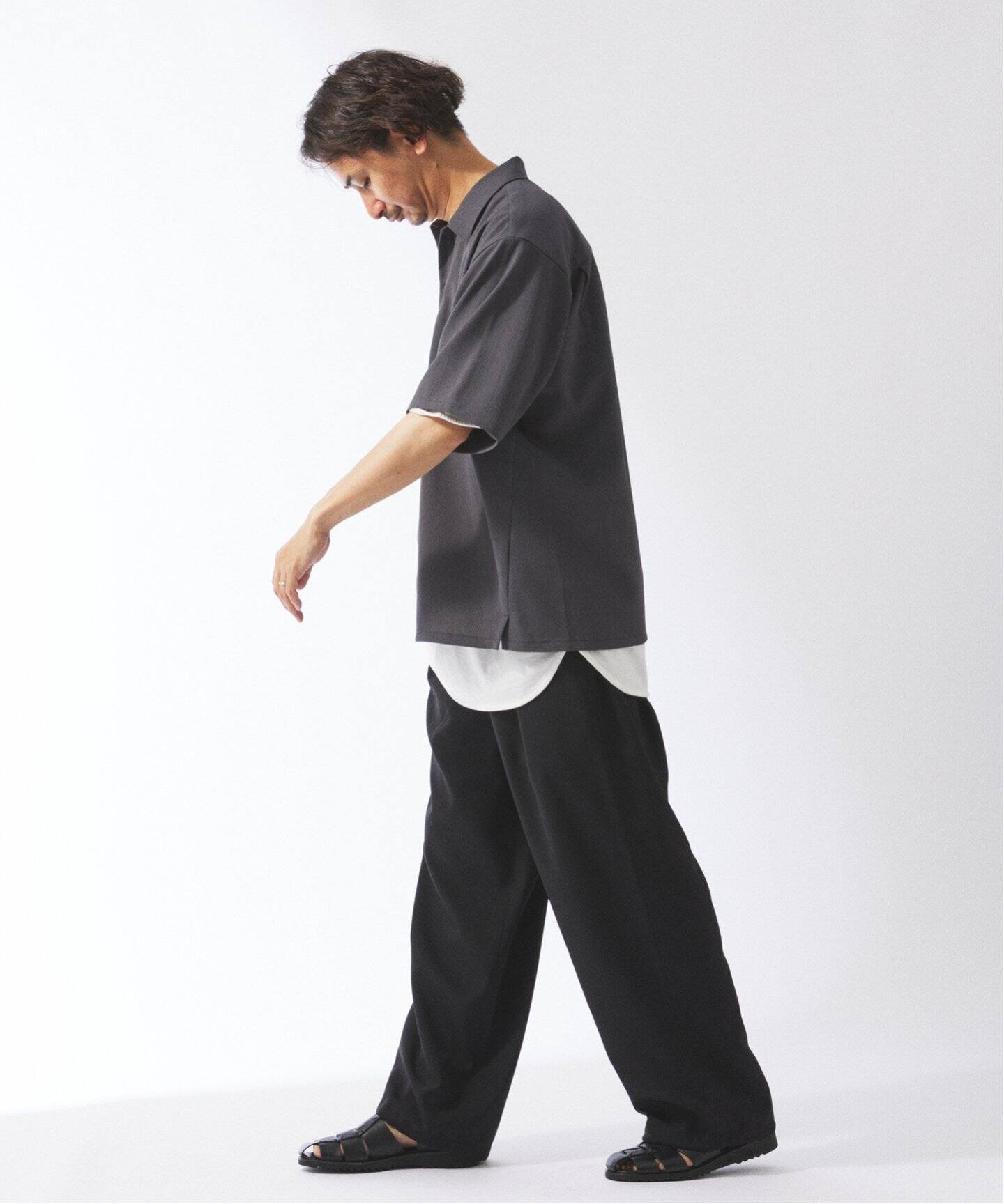 mori【JOURNAL STANDARD relume】パンツ トロピカルポリ オーバー パンツ（スラックス）｜JOURNAL