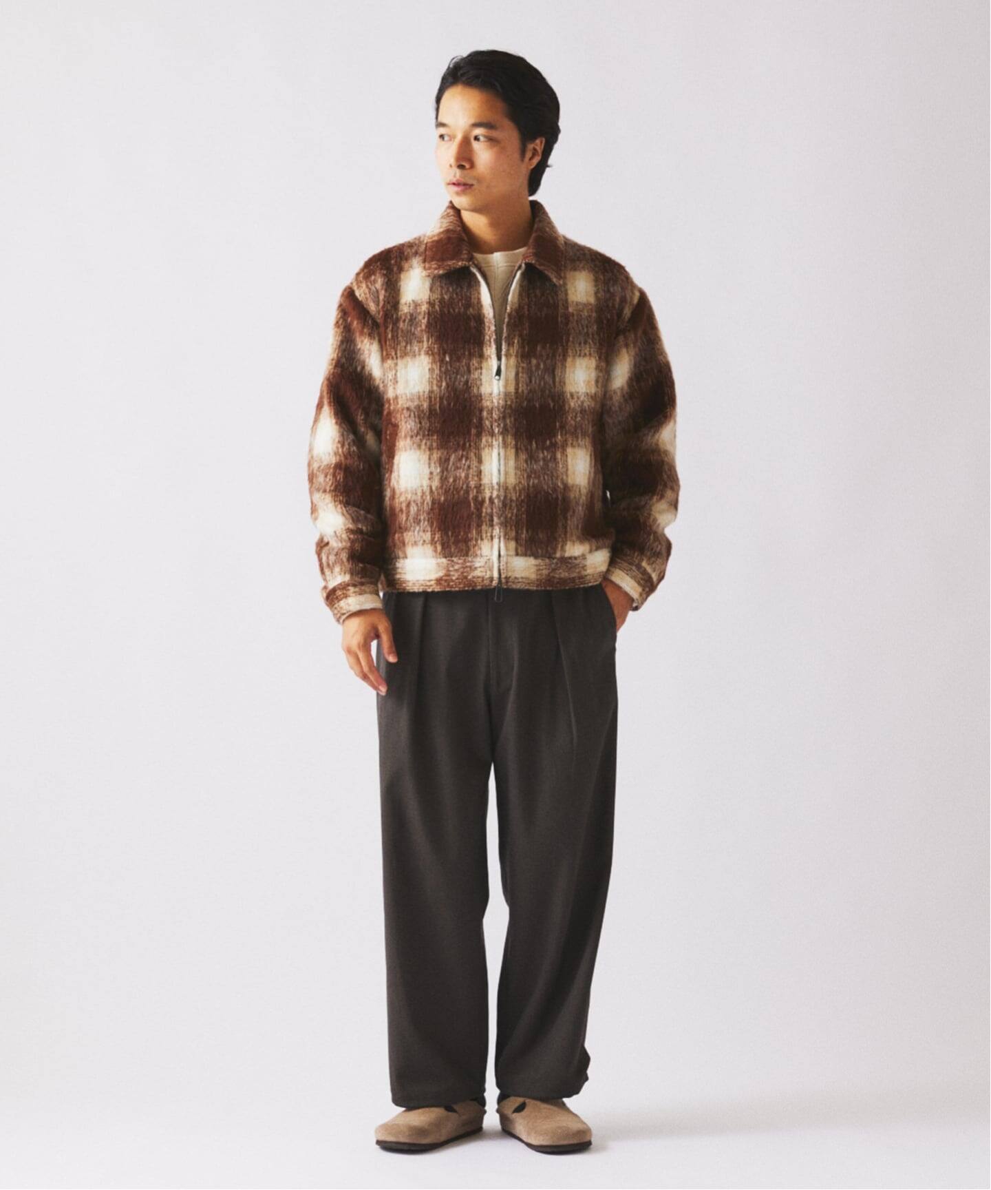 ウールブレンド ツイル オーバーパンツ（スラックス）｜JOURNAL