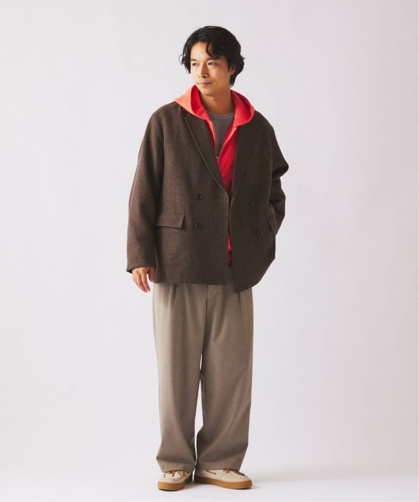 ウールブレンド ツイル オーバーパンツ（スラックス）｜JOURNAL