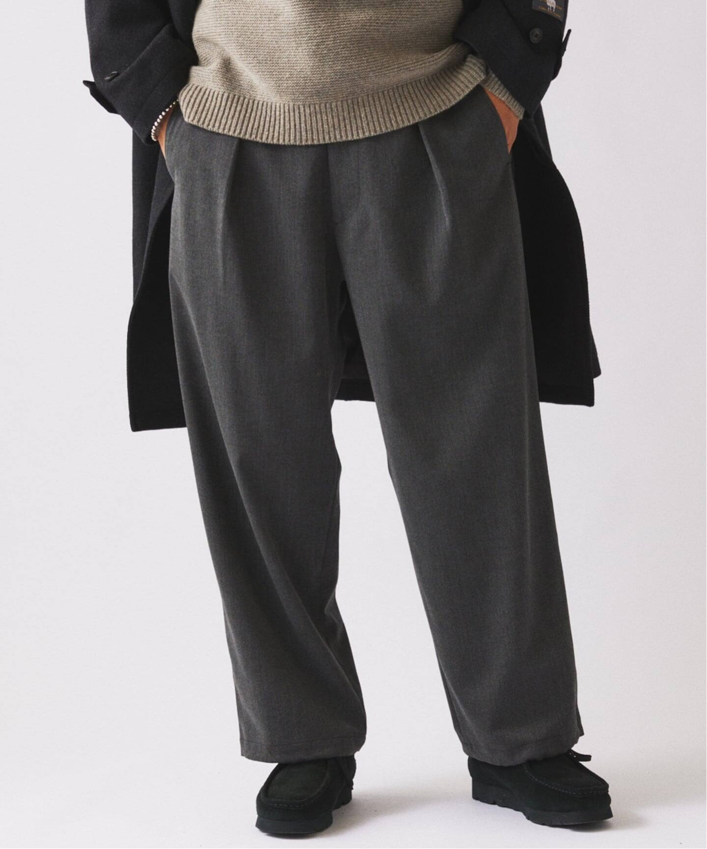 ウールブレンド ツイル オーバーパンツ（スラックス）｜JOURNAL
