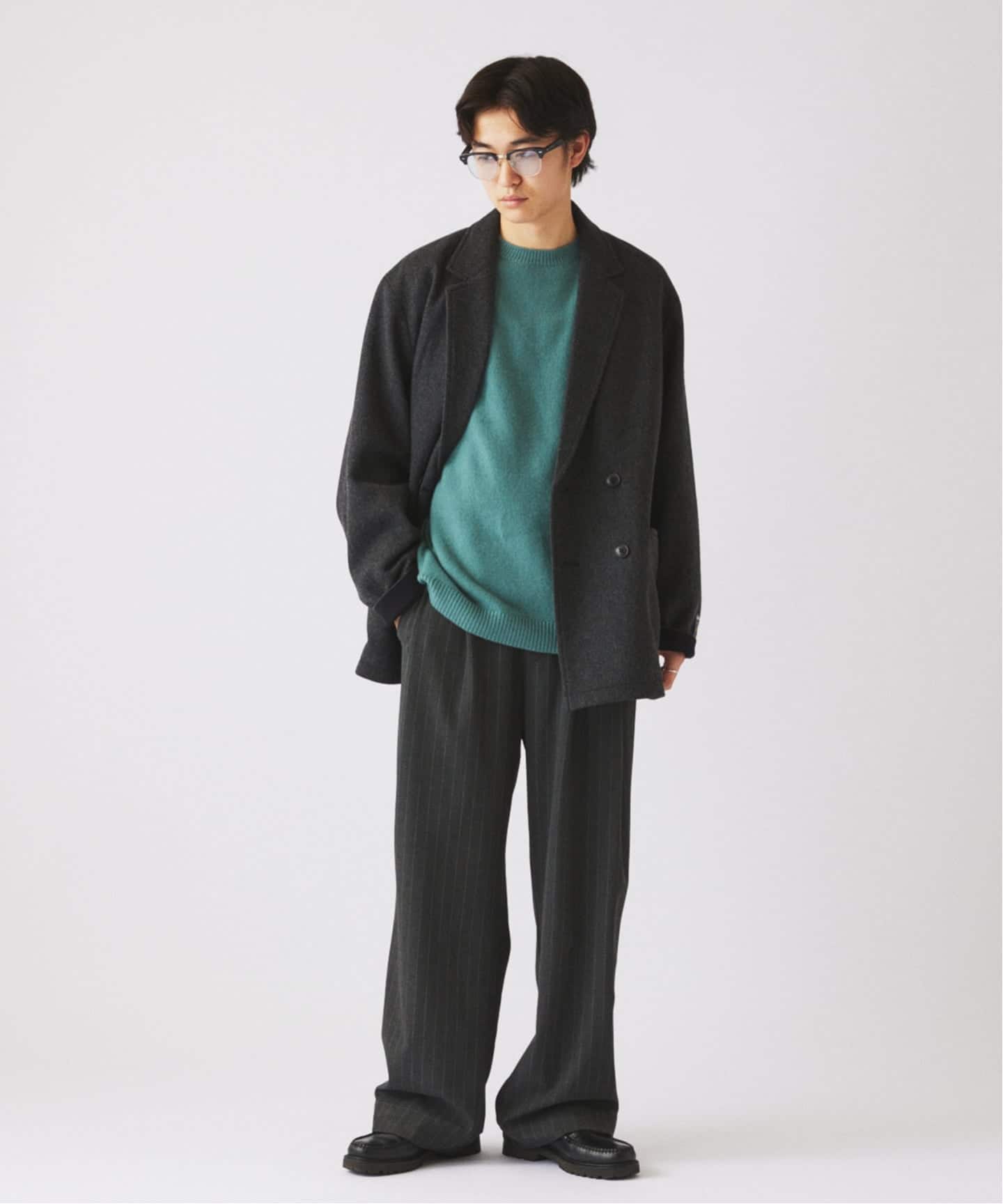 ヒールカット ルーズ ストライプ スラックス（スラックス）｜JOURNAL