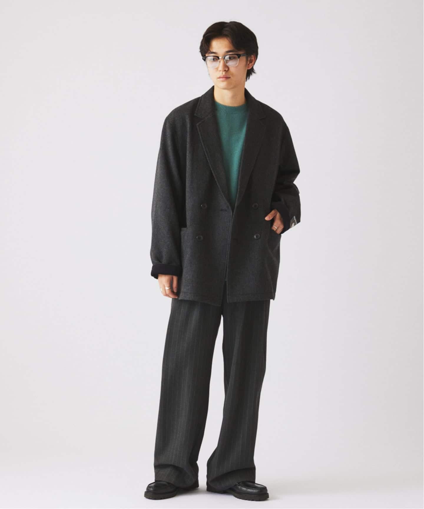 ヒールカット ルーズ ストライプ スラックス（スラックス）｜JOURNAL