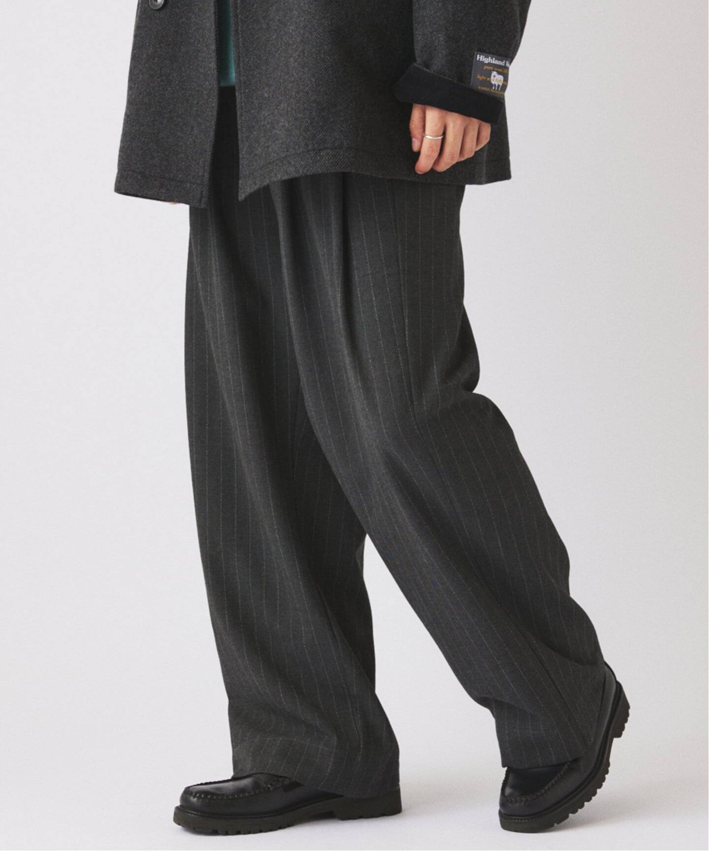 ヒールカット ルーズ ストライプ スラックス（スラックス）｜JOURNAL