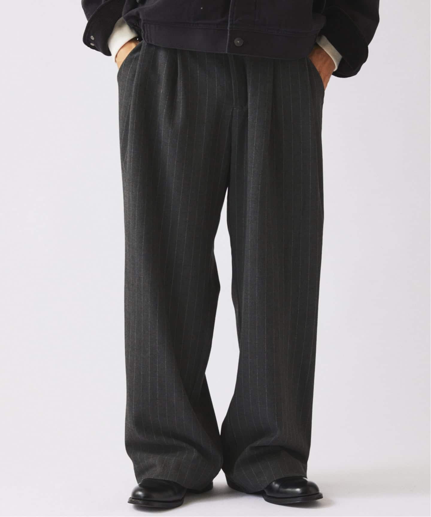 ヒールカット ルーズ ストライプ スラックス（スラックス）｜JOURNAL