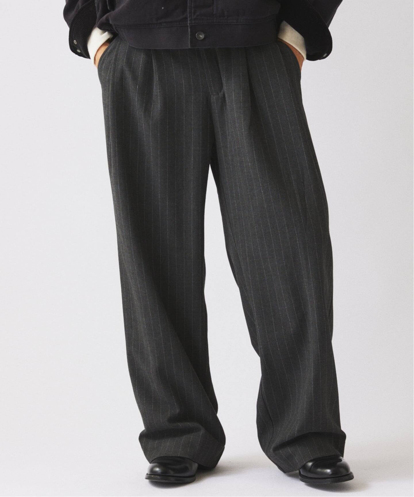 ヒールカット ルーズ ストライプ スラックス（スラックス）｜JOURNAL