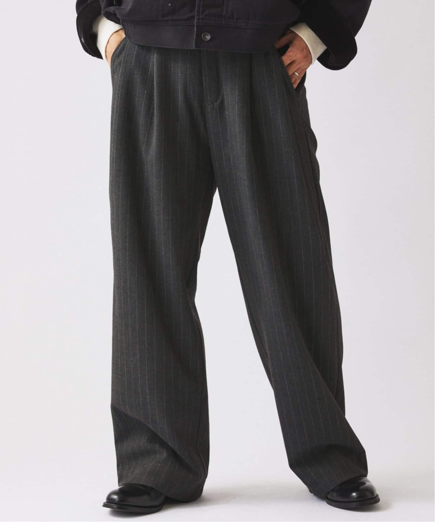 ヒールカット ルーズ ストライプ スラックス（スラックス）｜JOURNAL