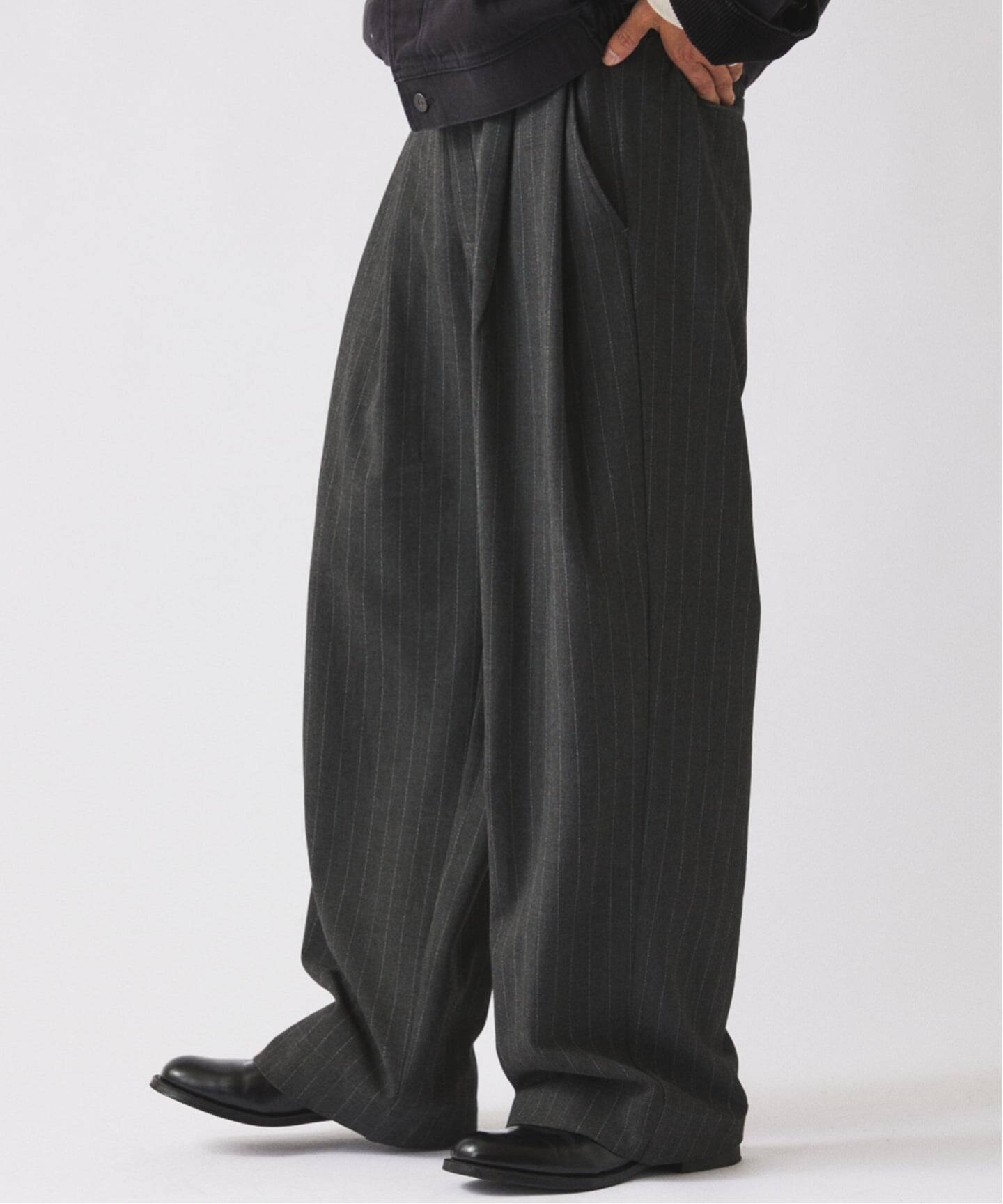 ヒールカット ルーズ ストライプ スラックス（スラックス）｜JOURNAL