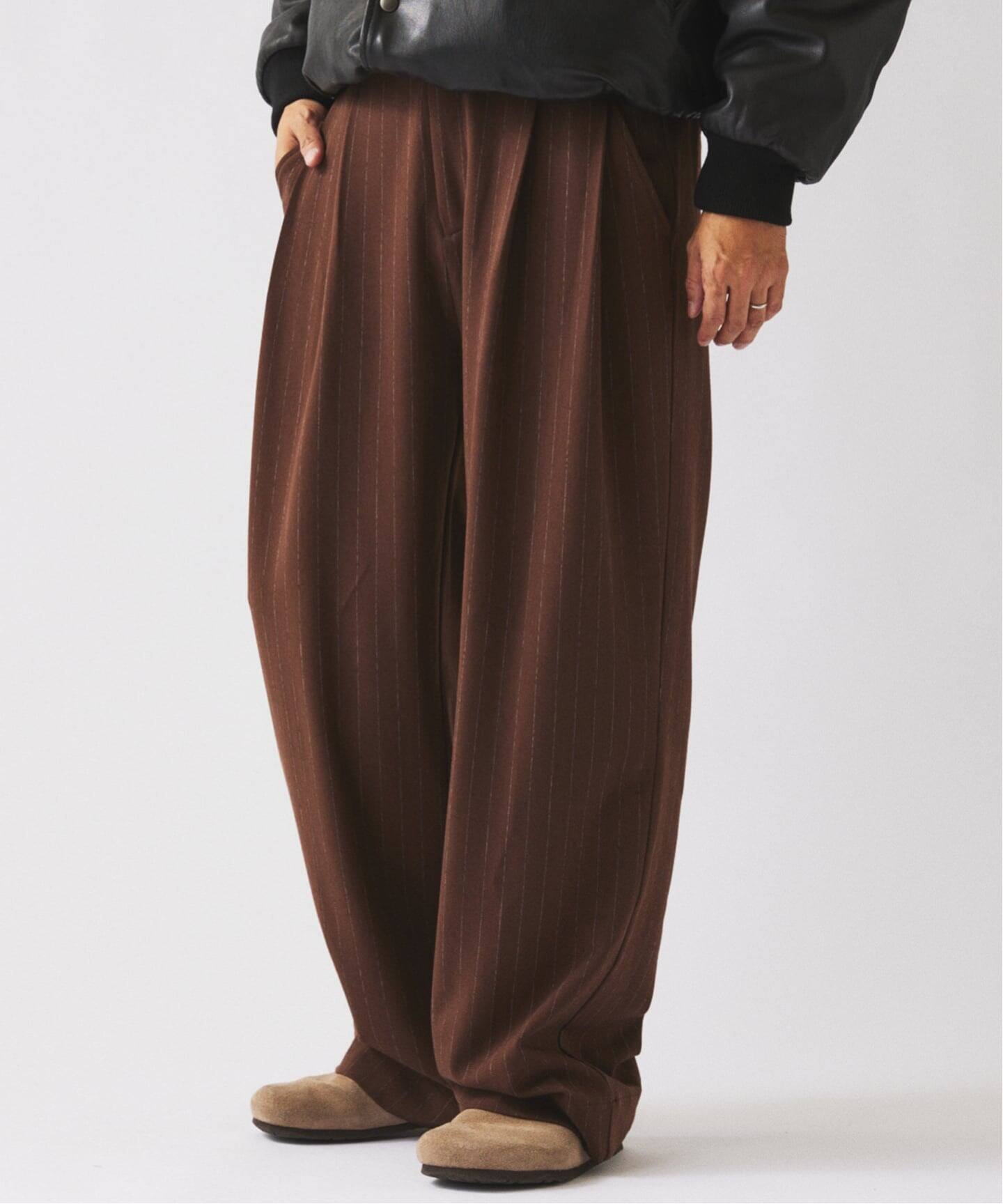 パンツ MURPHH Brown Stripe Slacks MURPHH Brown Stripe Slacks