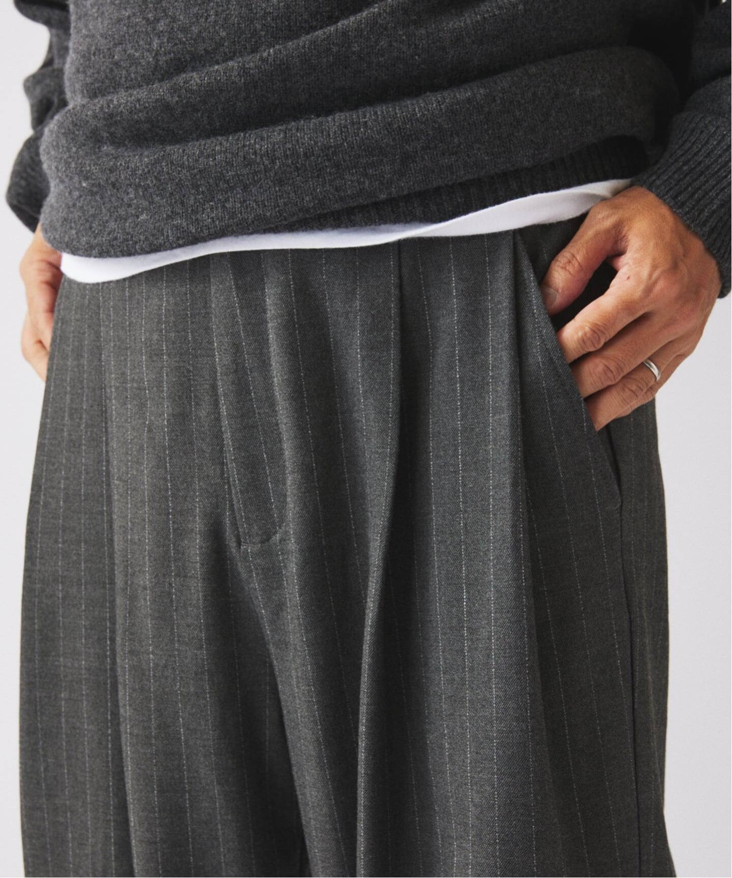 ヒールカット ルーズ ストライプ スラックス（スラックス）｜JOURNAL