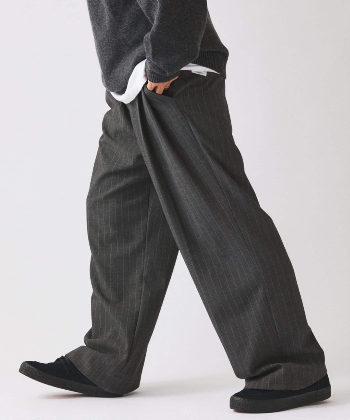 ヒールカット ルーズ ストライプ スラックス（スラックス）｜JOURNAL