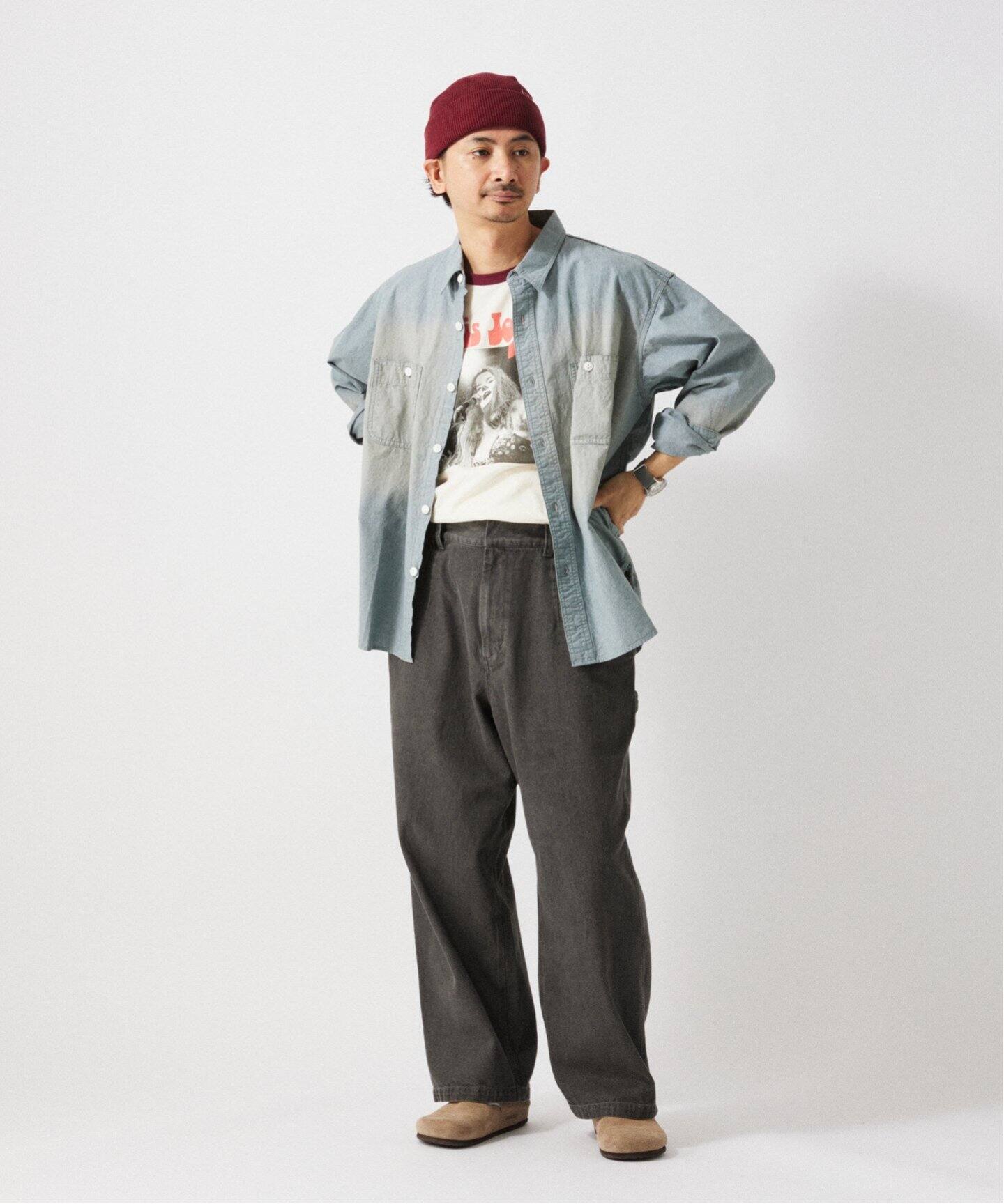ARMY TWILL ジャーナルスタンダード　購入ペインターパンツ デニム＆ヒッコリー ”レイジー” ペインターパンツ（デニムパンツ